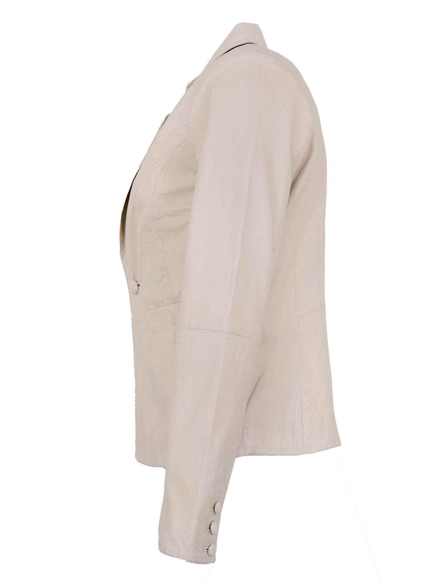 Jilani Lederjacke Evelyn Jilani - Damen Lederjacke Blazer Lammnappa beige günstig online kaufen