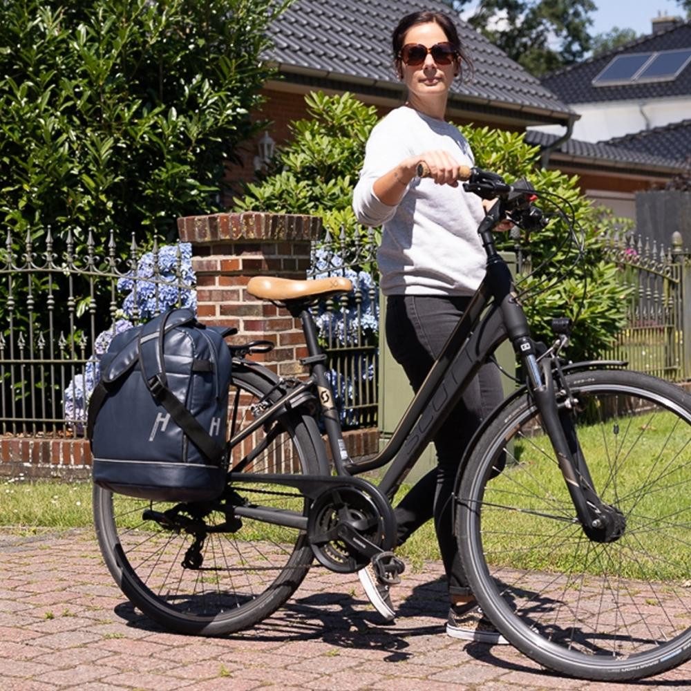 Haberland Fahrradrucksack Haberland Bike-Rucksack Lucky Active Plus blau - variable Gepäckträger