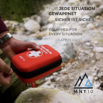 MNT10 Erste-Hilfe-Set Notfall Erste-Hilfe-Set Outdoor, DIN 13167, Mini First Aid Kit, Mini Erste Hilfe Set für Kinder, Fahrrad, Wandern