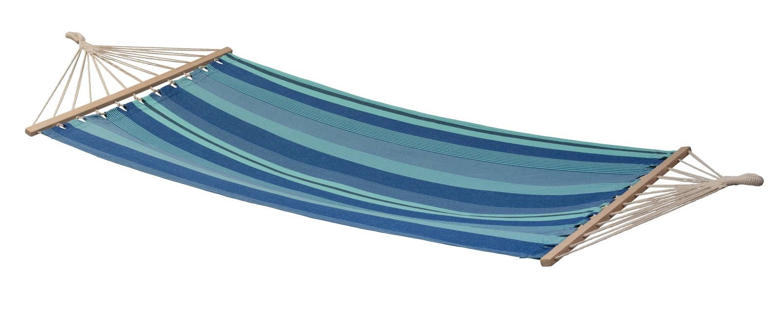 CONACORD Hängematte Hängematte Ocean-Comfort blau, mit Stab bis 120 kg, in- & outdoor, stabil, hautfreundlich, in- & outdoor