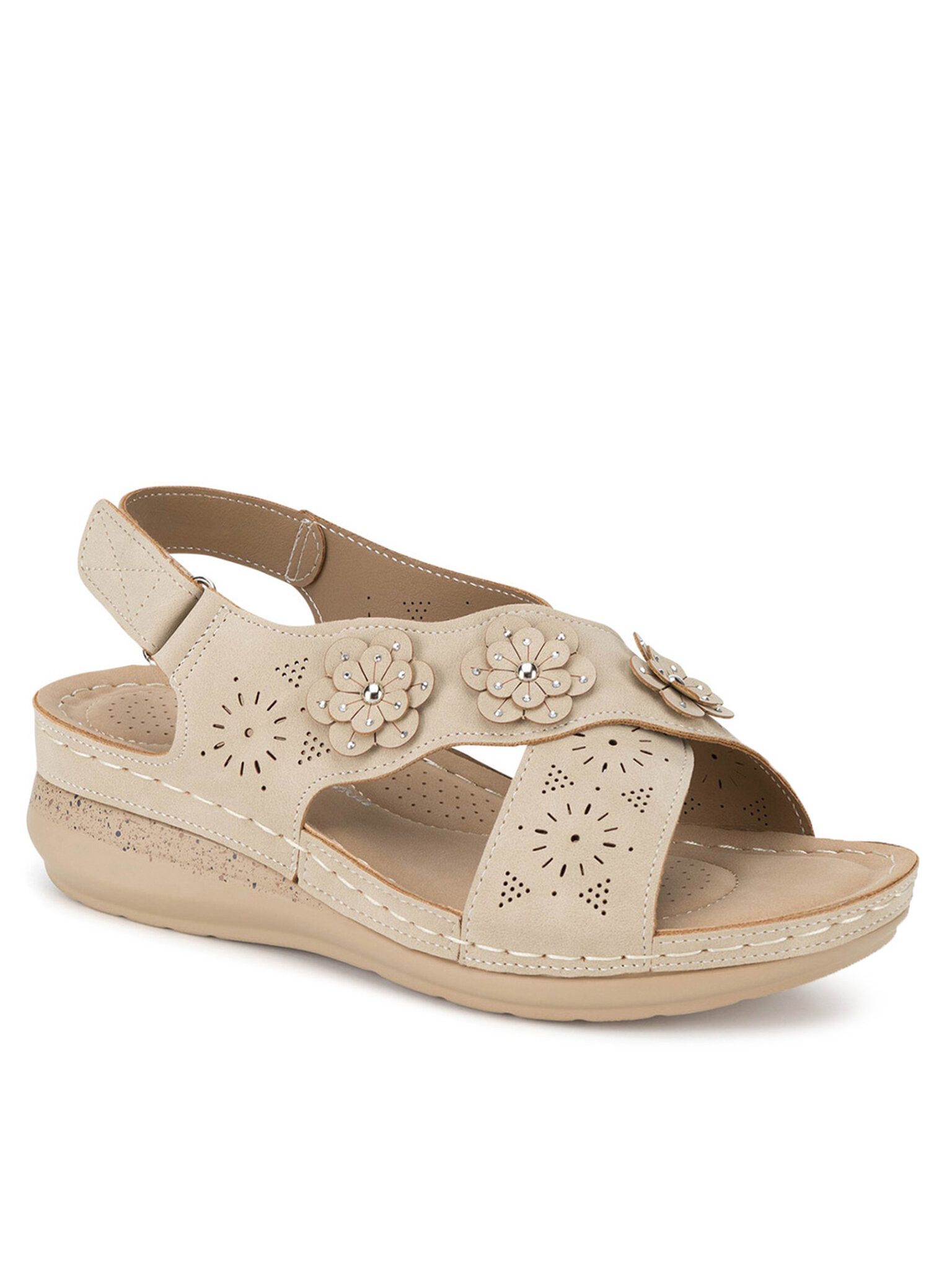 Clara Barson Sandalen WYL05010-16 Beige Sandale günstig online kaufen