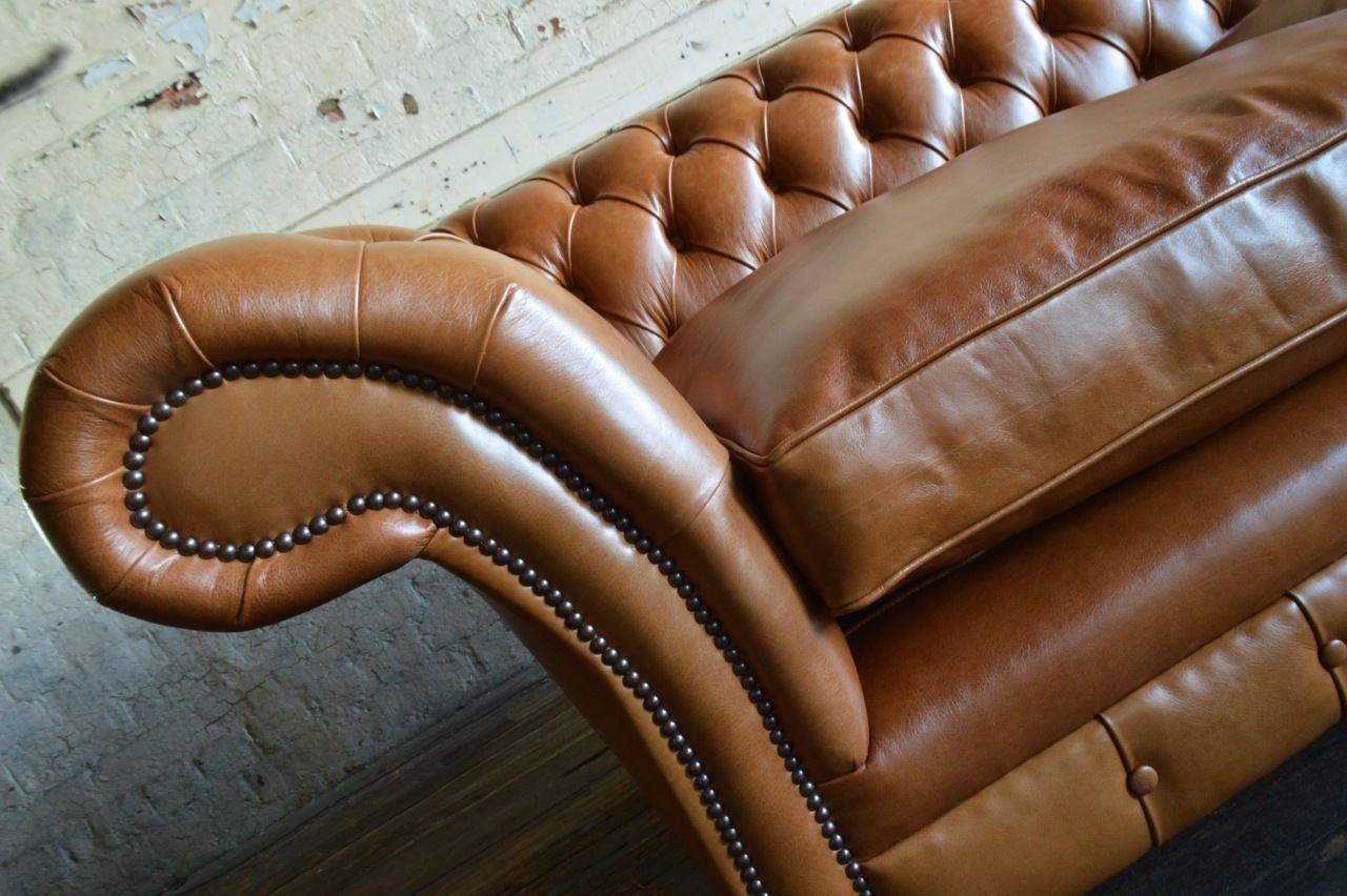 Sitz Sofa Couch Design Europe Polster JVmoebel in Chesterfield Garnitur, Made Luxus 3-Sitzer