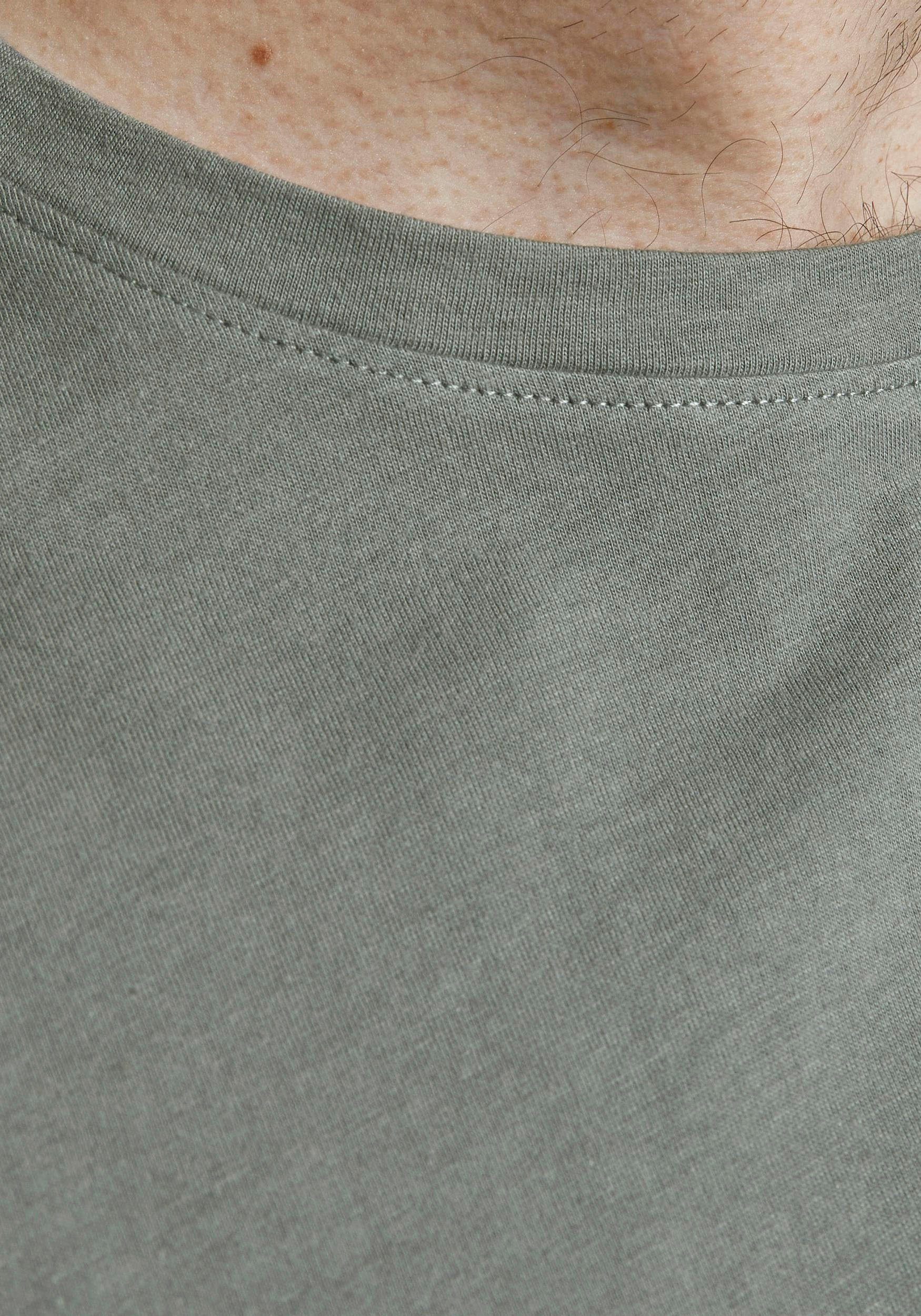 Jack & Jones PlusSize T-Shirt NOA TEE mit abgerundetem Saum, bis Größe 6XL