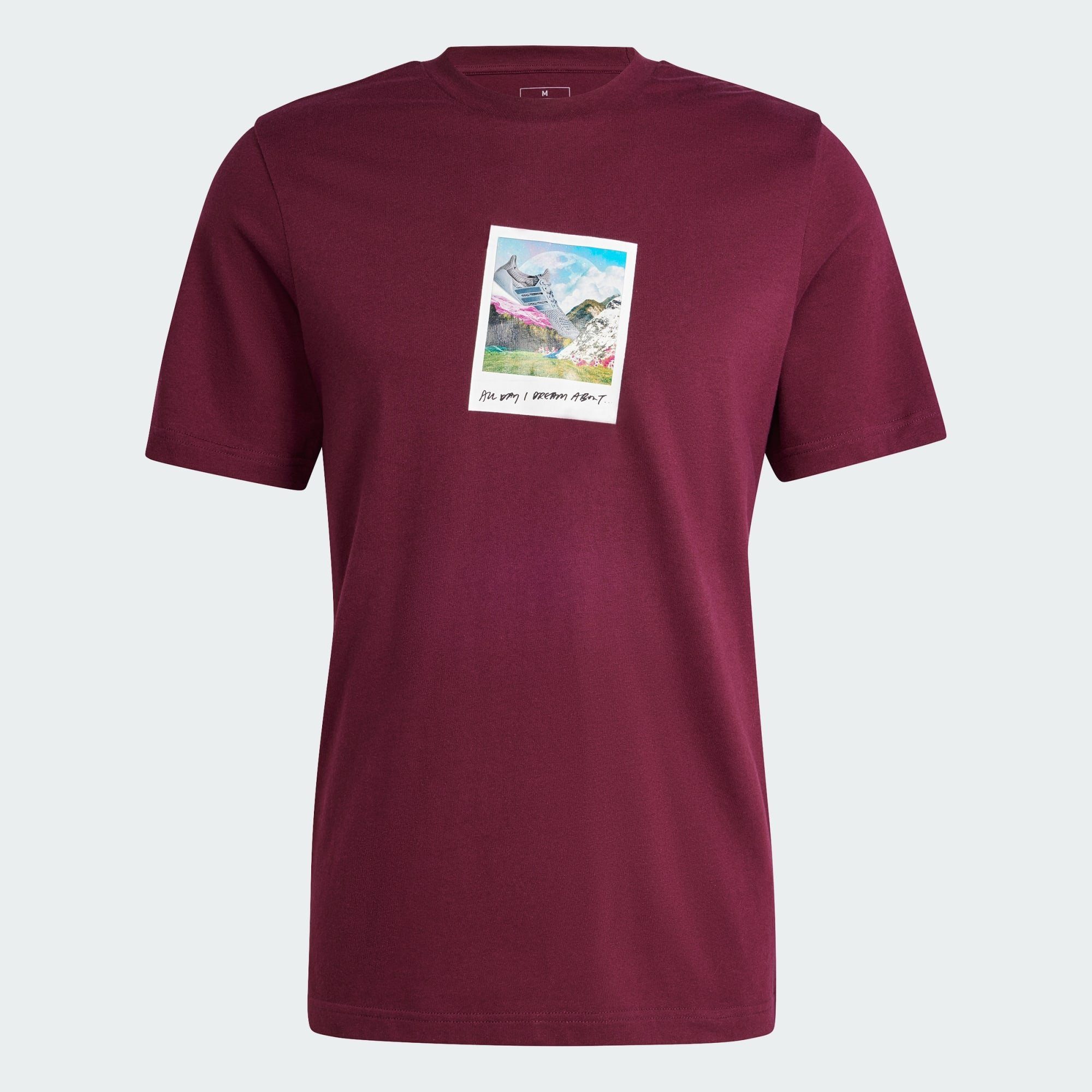 Sportswear T-SHIRT ABOUT... DREAM I T-Shirt Maroon DAY ALL adidas GRAPHIC