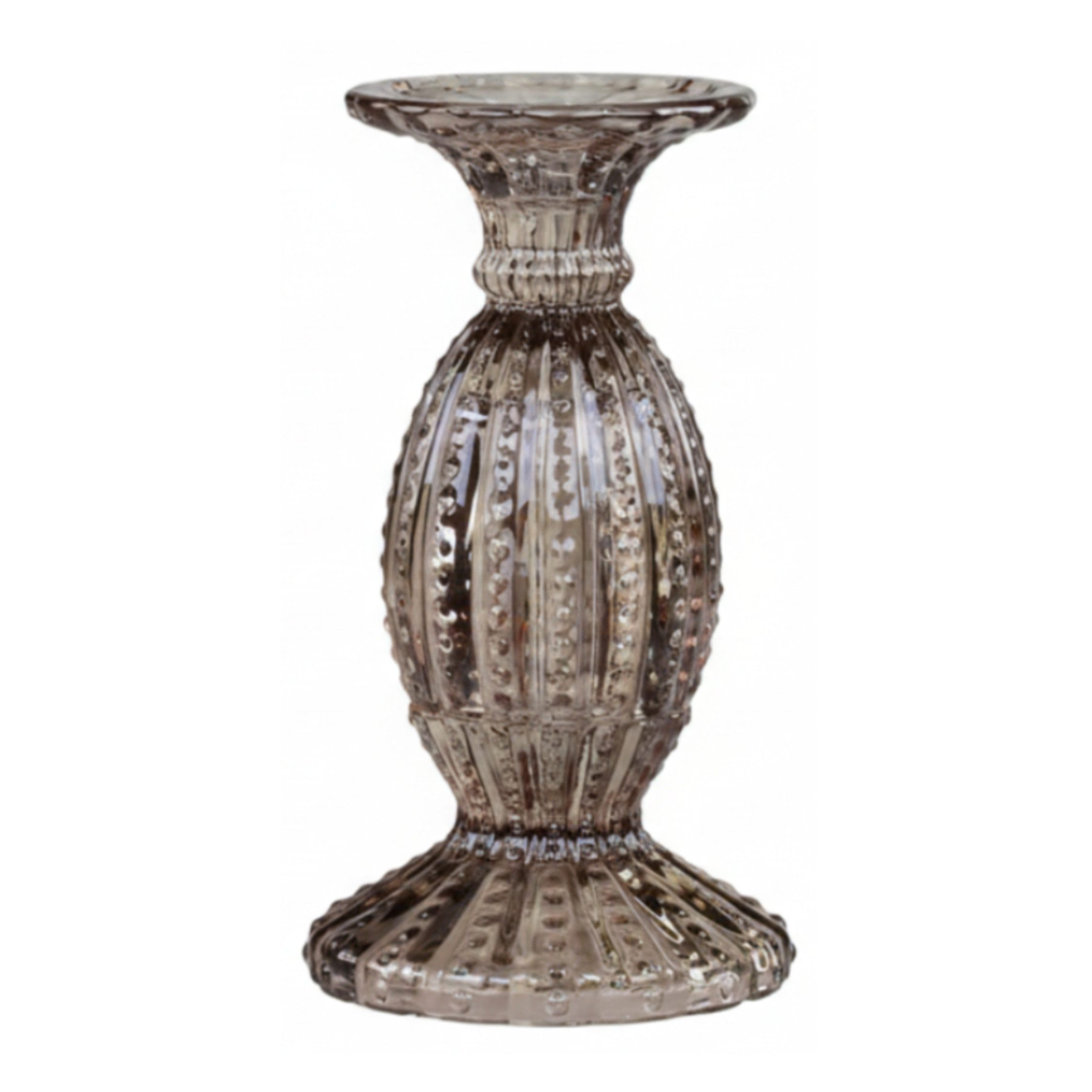 Chic Antique Kerzenständer Kerzenständer mit Perlkante – Chic Antique, Mokka