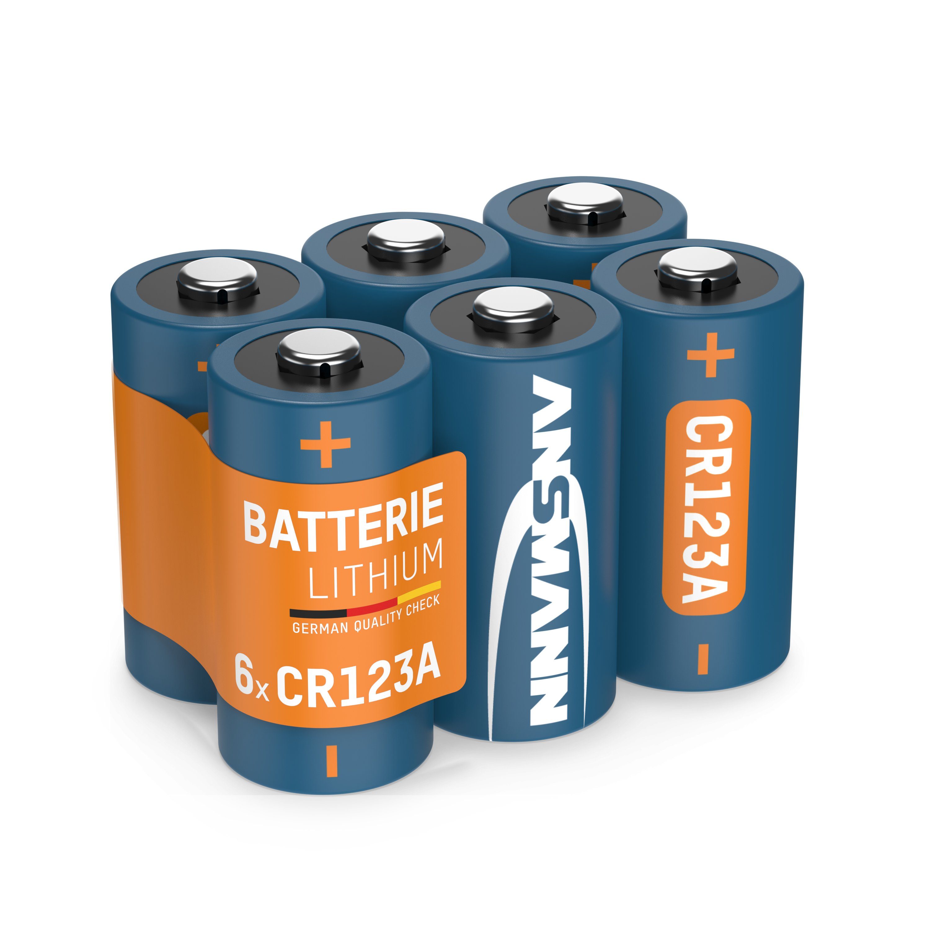 Fotobatterie ANSMANN® Batterie CR123A 3V 6 Lithium CR17335 Photo Stück