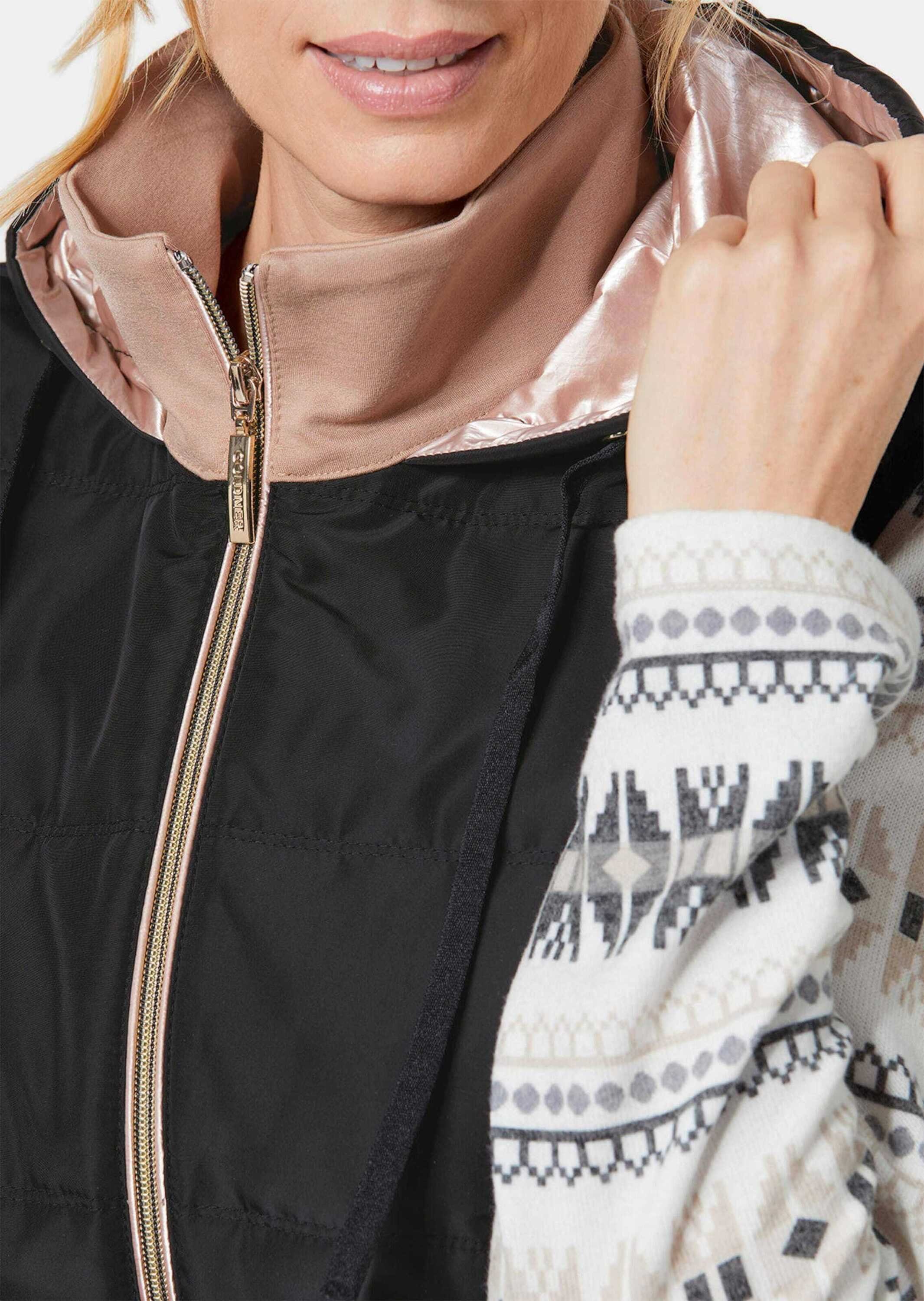 GOLDNER Kurzweste Sportive Weste mit vielen Details