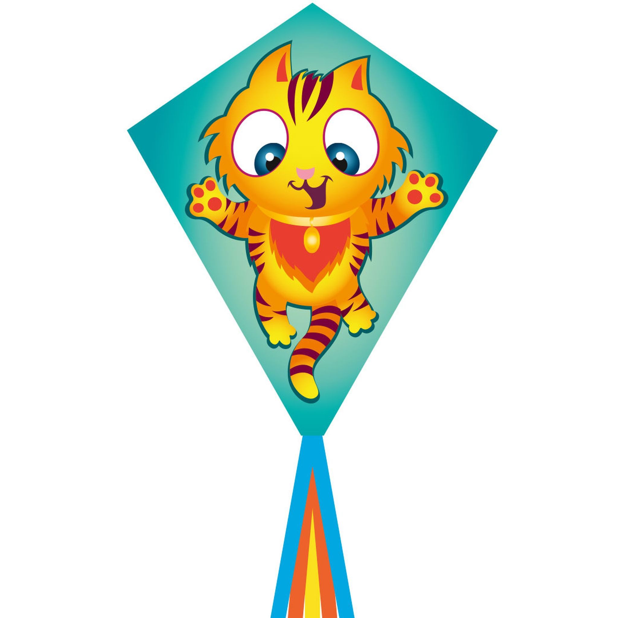 Invento Flug-Drache Invento 102126 - Ecoline Eddy Tiggy Kinderdrachen Einleiner, Ab 5