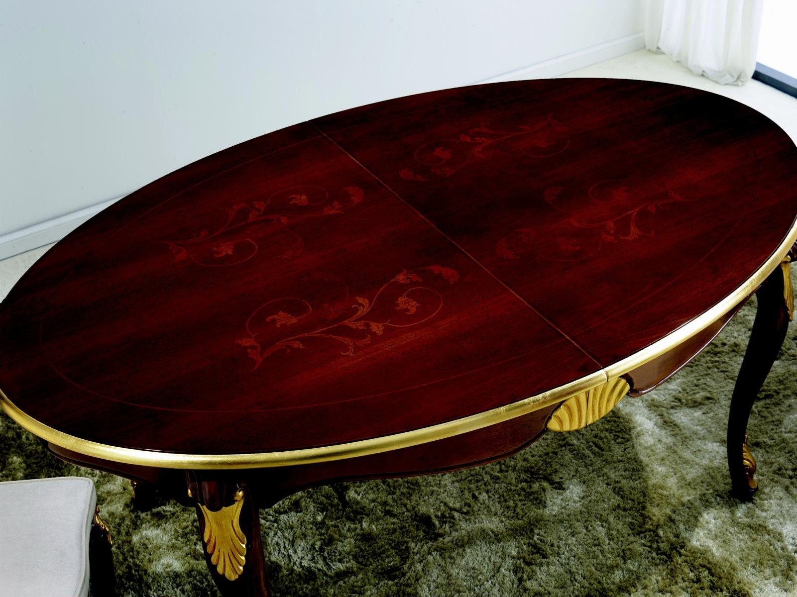 JVmoebel Esstisch Ovaler Tisch Luxus Esszimmer Klassischer Holz Möbel Esstisch Italienische Stil