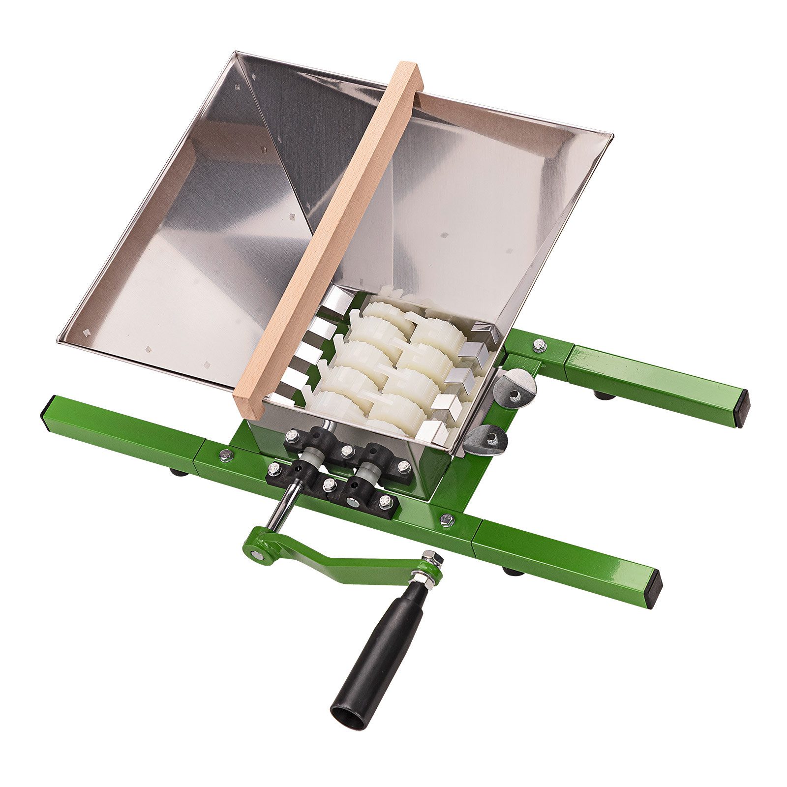 DEMA Entsafter Obstmühle Eco, 7 Liter, Edelstahl-Trichter mit Handkurbel