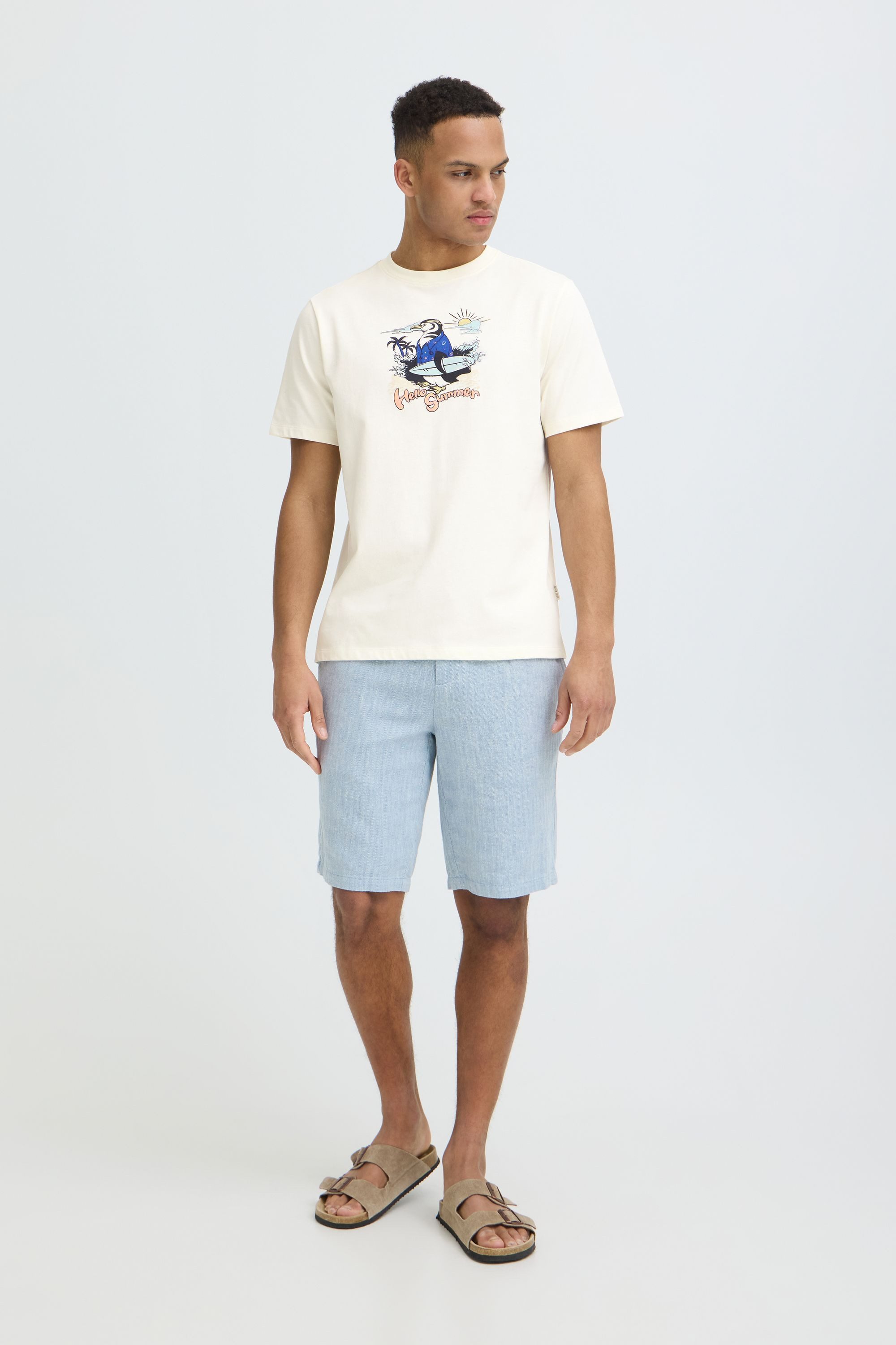 Blend Rundhalsshirt BHKarsten (1-tlg) Modernes T-Shirt mit Print