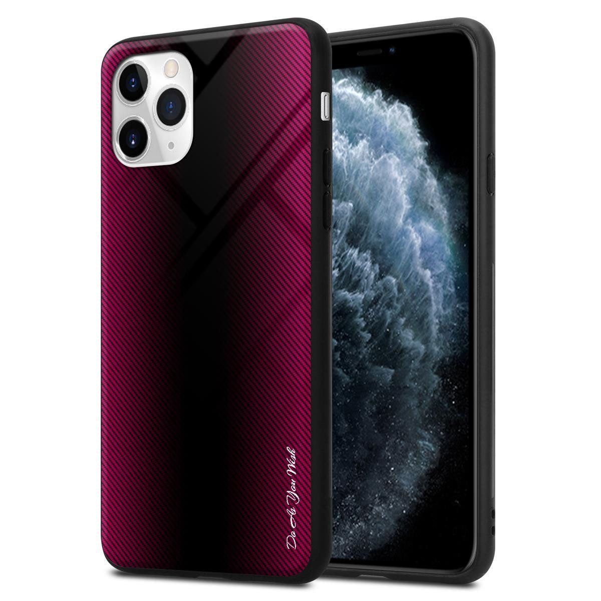 Cadorabo Handyhülle für iPhone 11 PRO MAX Hülle Apple iPhone 11 PRO MAX, Robustes Hard Case - Handy Schutzhülle - Hülle - Back Cover Bumper