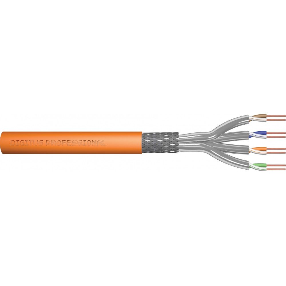 Digitus Digitus Cat7 S/FTP Монтажный кабель 250m orange - Netzwerk Netzwerkkabel, Halogenfreier Kabelmantel