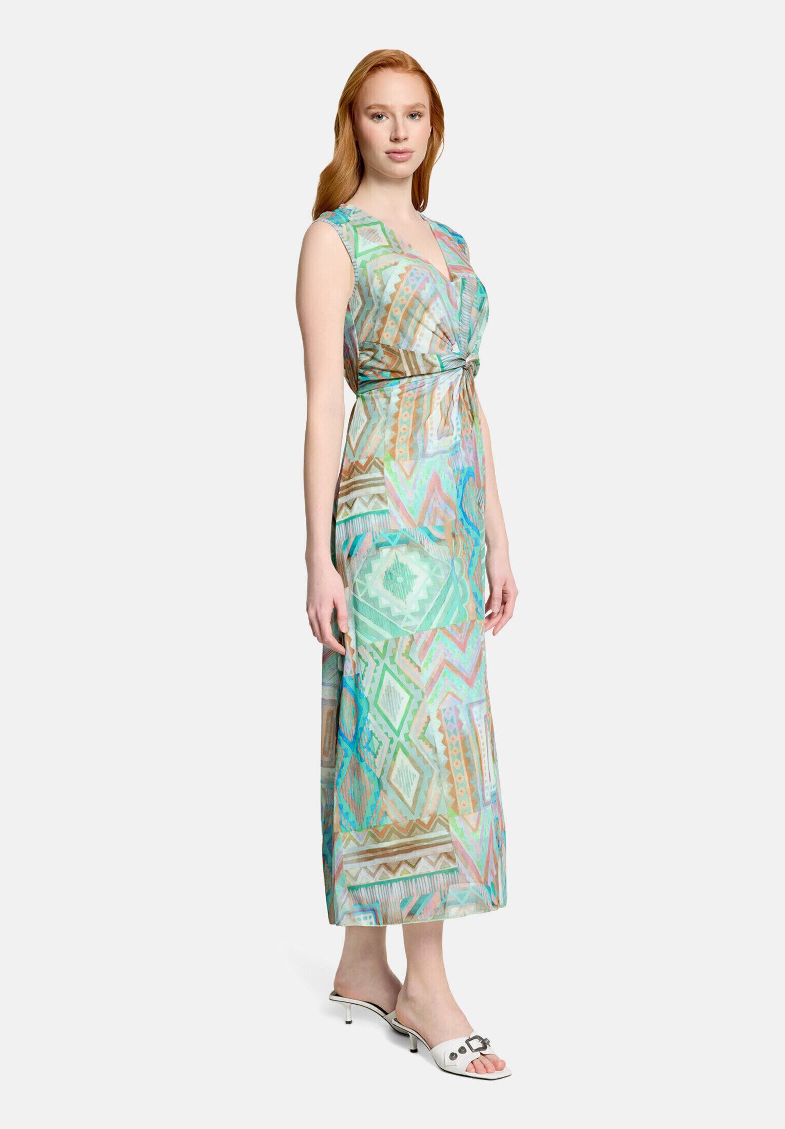 Cartoon Midikleid Damen ohne Arm