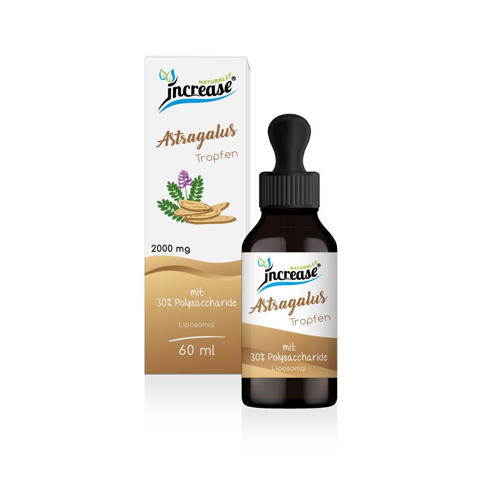 increase NATURALLY Liposomales Astragalus - 2000mg pro Tag Tropfen, 60 ml
