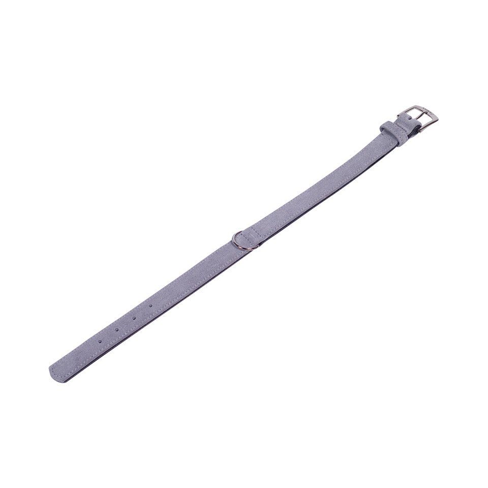 Nobby Hunde-Halsband Halsband Velours grau (Plume)