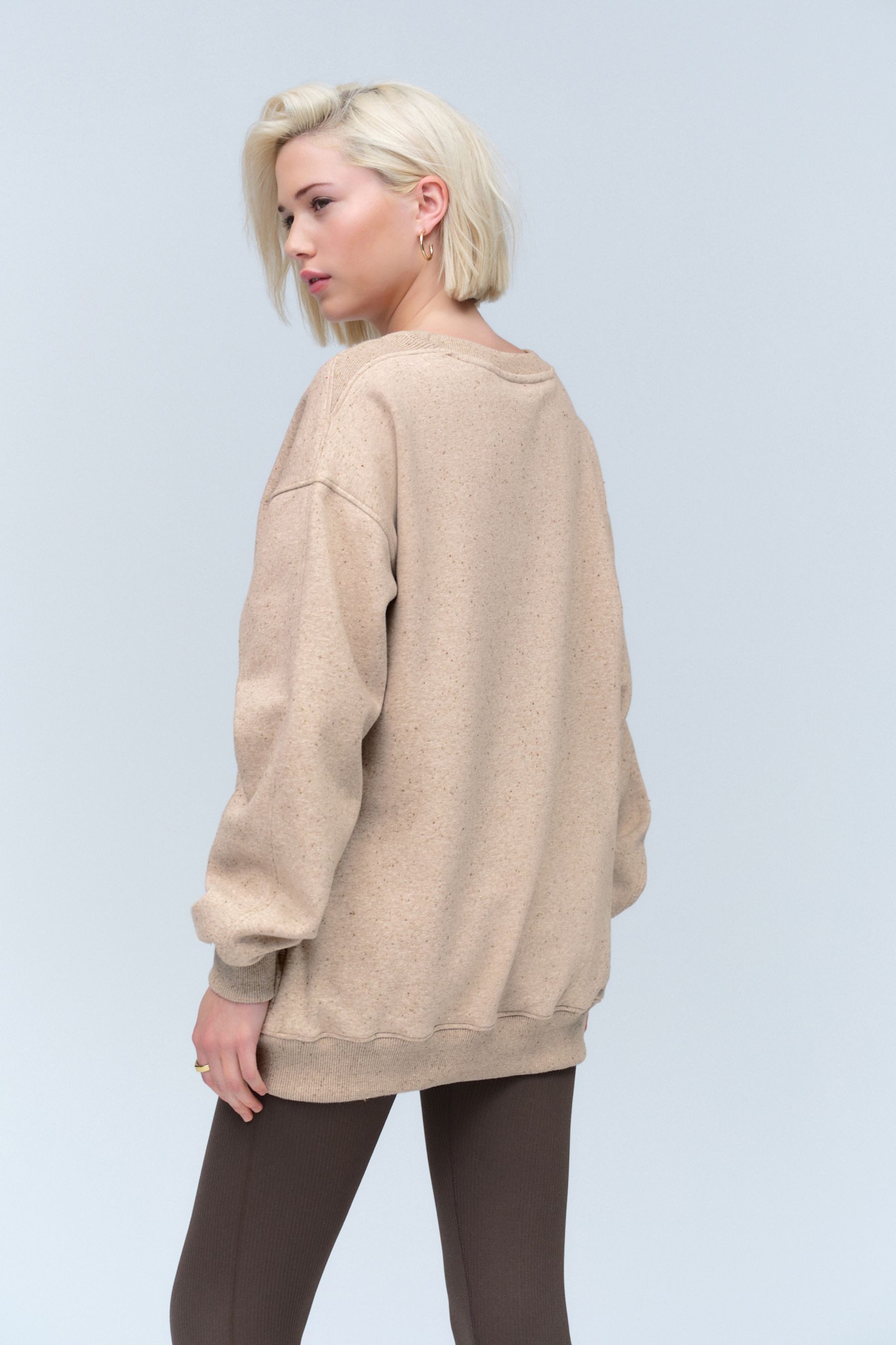Next Longsweatshirt Angerautes Relaxed Fit Oversized-Sweatshirt (1-tlg) günstig online kaufen