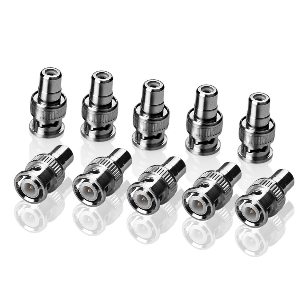 euroharry BNC to auf zu RCA Adapter Konverter Anschluss für CCTV Kamera Adapter