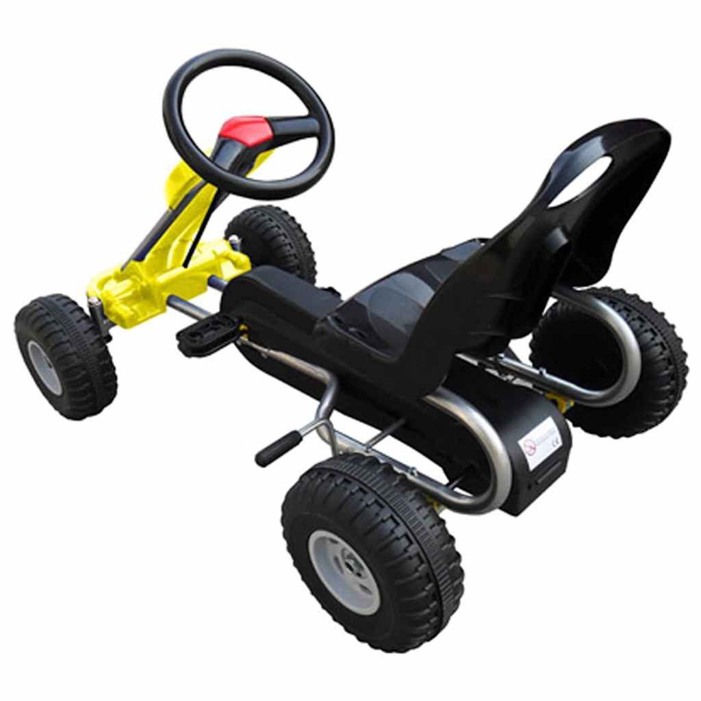 vidaXL Tretfahrzeug Pedal-Gokart Gelb