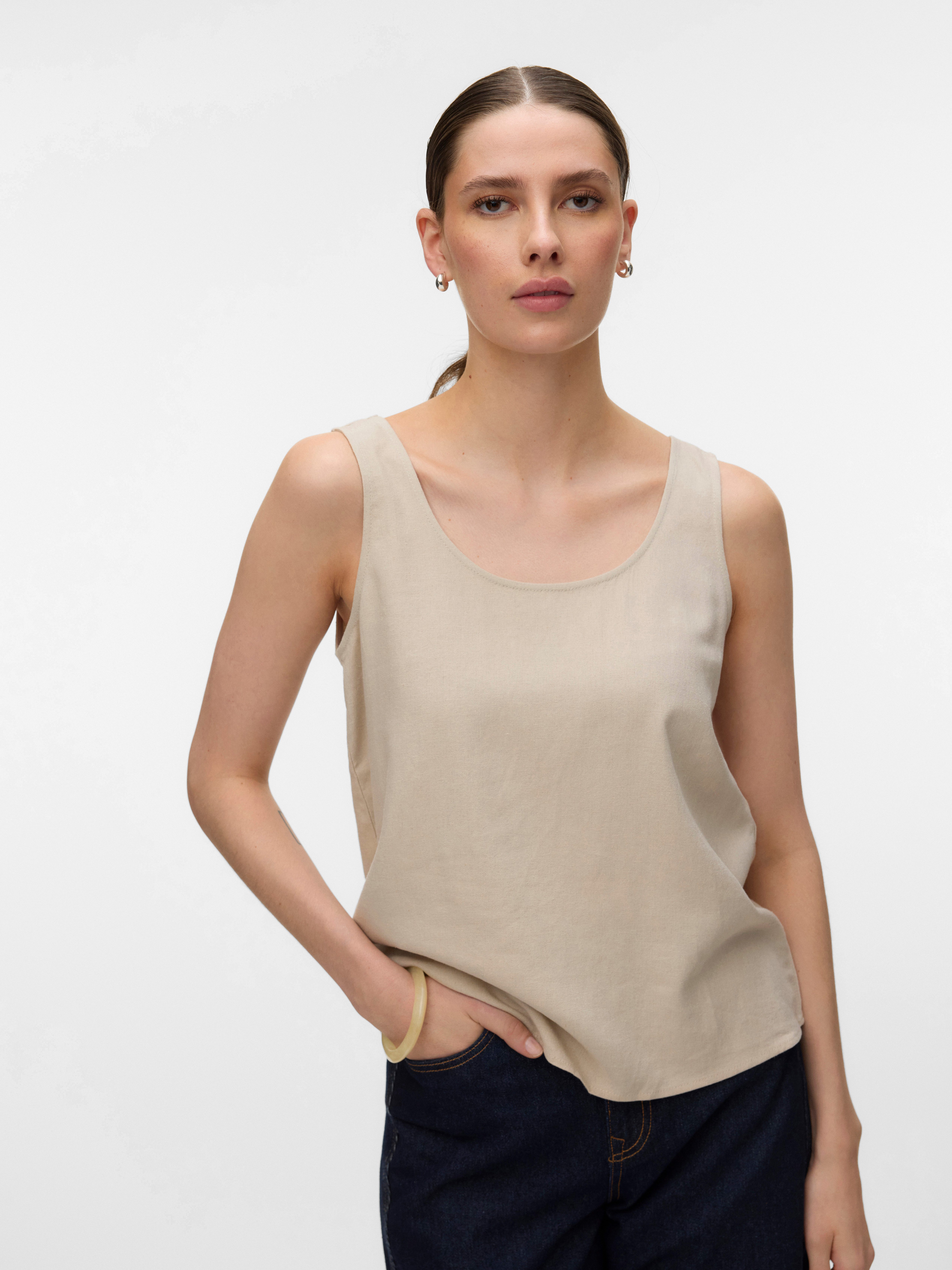 Blusenshirt VMMYMILO S/L TOP WVN GA