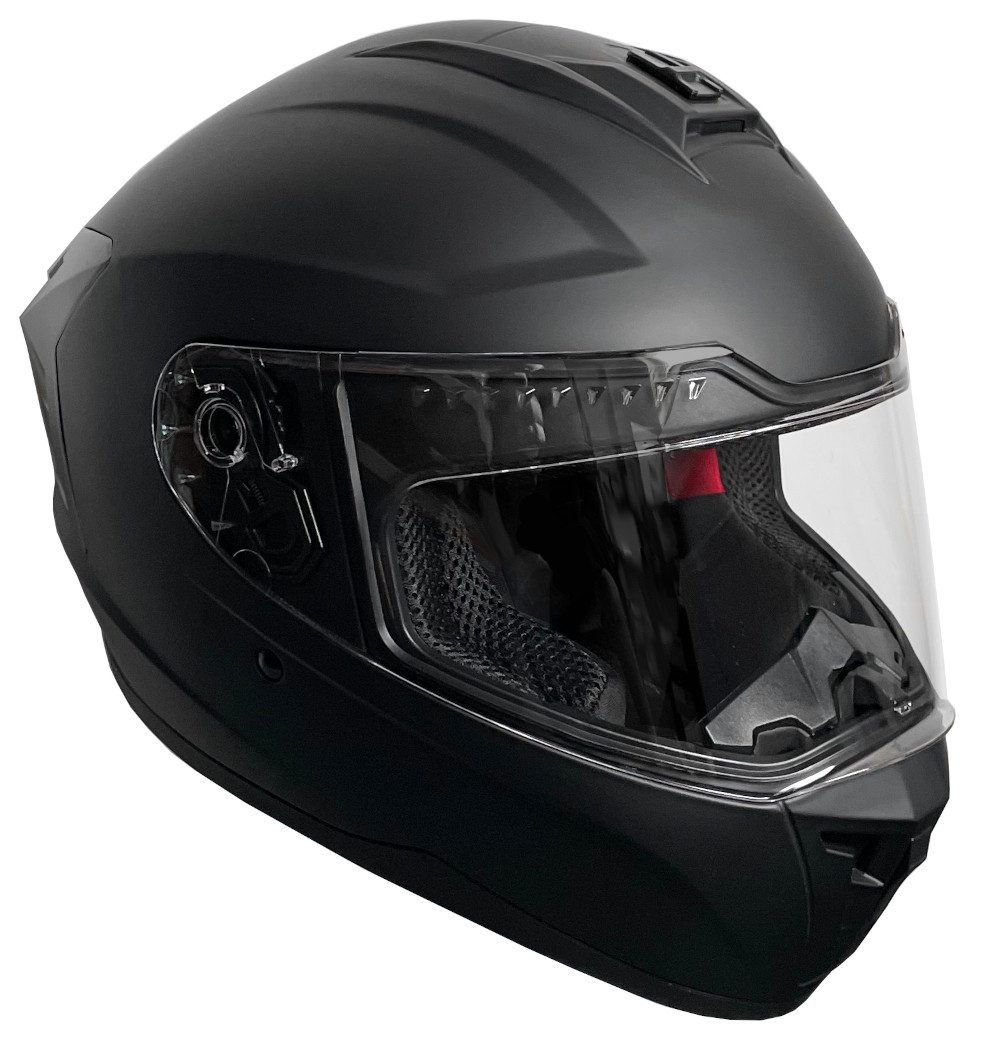 RALLOX Helmets Motorradhelm Motorradhelm M72 matt schwarz S M L XL