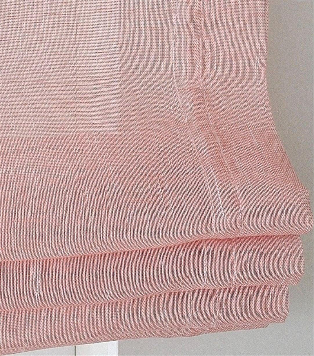 Kutti Raffrollo Brondby, mit Schlaufen, freihängend, halbtransparent, Polyester, Schlaufen