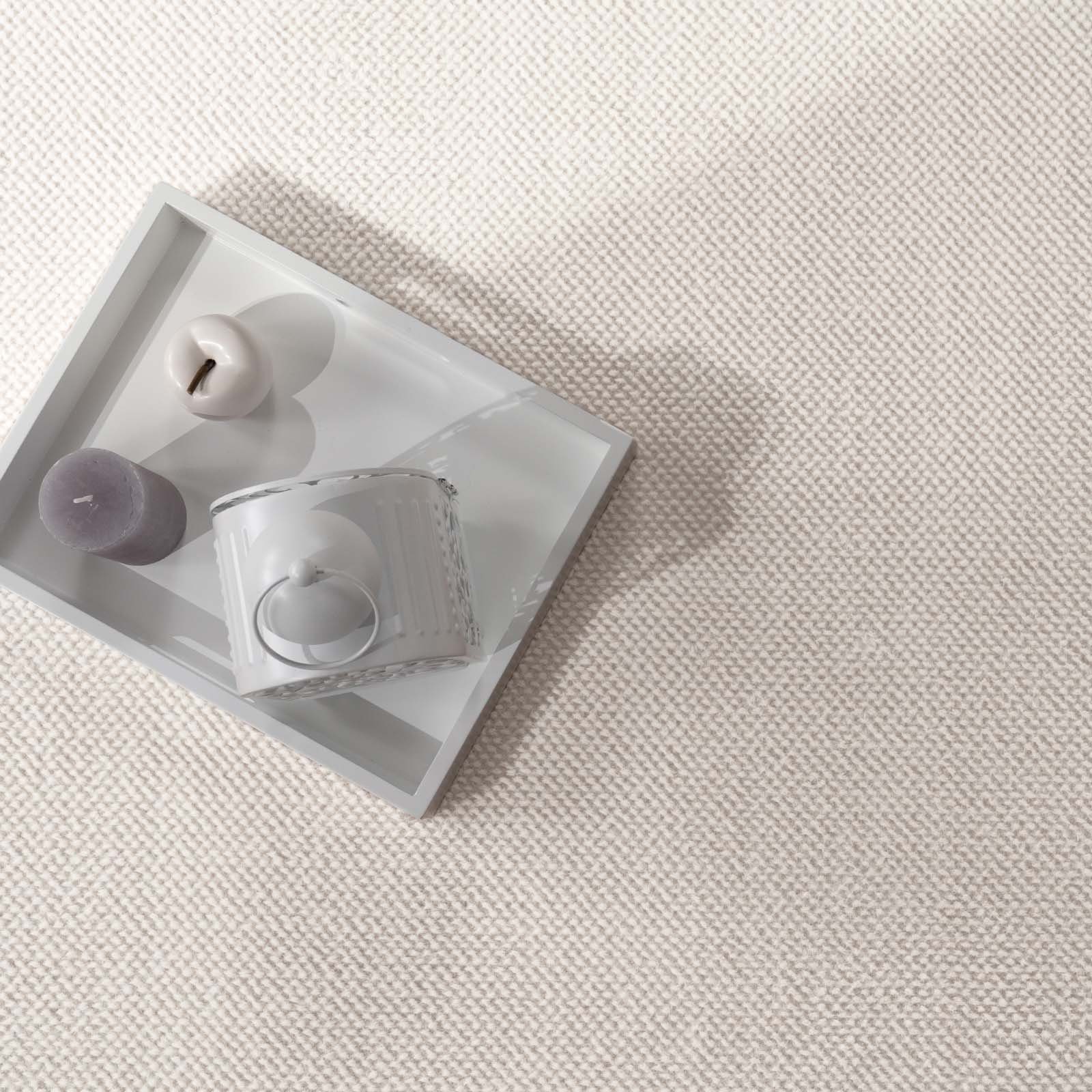 TaraCarpet Teppich Teppich Tiber in Hasenfelloptik uni Bubbels, rechteckig, Höhe: 14 mm, Hasenfell Bubbles beige Wohnzimmer Schlafzimmer Esszimmer 080X150