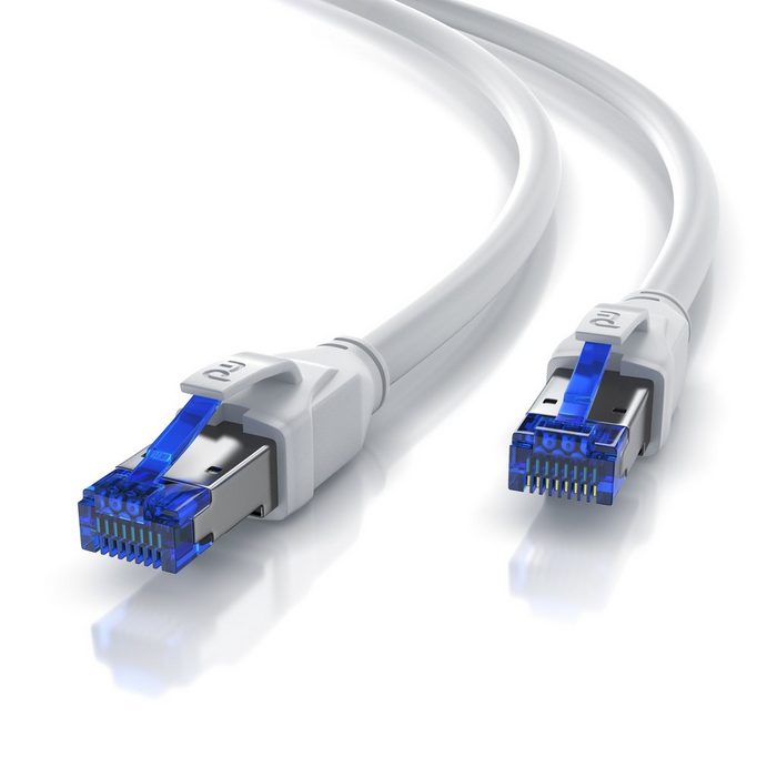 Primewire LAN-Kabel RJ-45 RJ45 Stecker RJ45 Stecker (25 cm) Patchkabel CAT 8 - Gigabit Ethernet LAN Kabel - 40 Gbit/s - S/FTP PIMF Schirmung - Netzwerkkabel - 0 25m