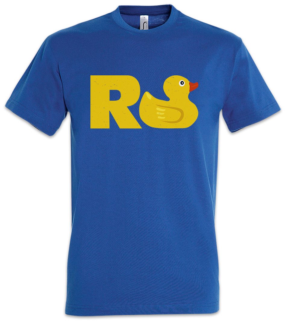 Urban Backwoods Print-Shirt Rente Gummiente Herren T-Shirt Rentner Pension Pensionär Oma Opa Spaß (1-tlg) Geschenk Ruhestand