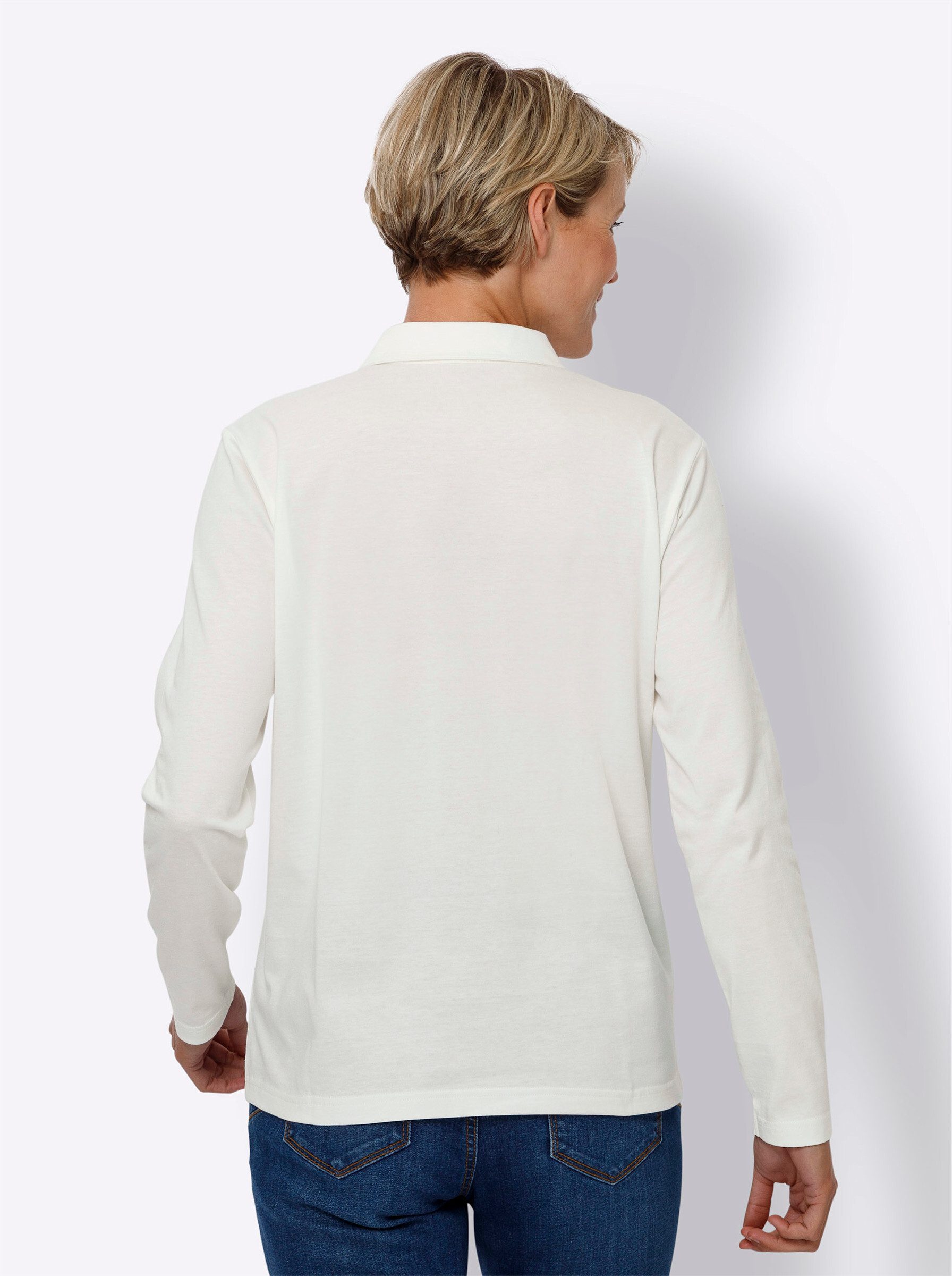 Sieh an! T-Shirt Langarm-Poloshirt günstig online kaufen
