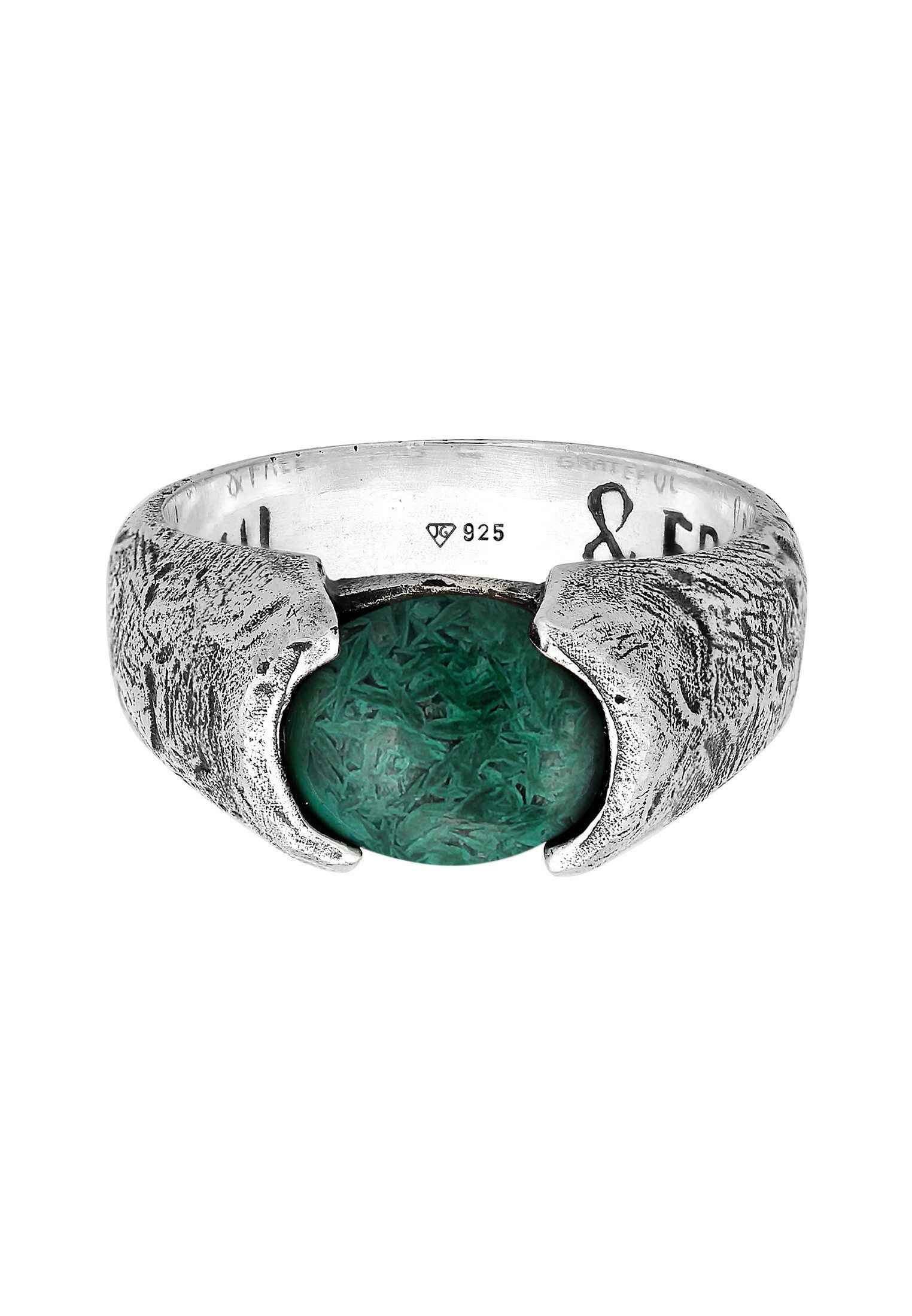 HAZE & GLORY Fingerring Herren Liberty - Afrikanischer Türkis 925 Silber günstig online kaufen
