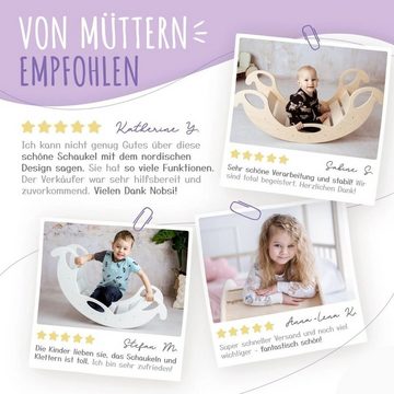 suebidou Wippe Kletterwippe Jumbo Schaukel- und Kletterspielzeug nach Montessori Farbe der Lamellen frei wählbar: