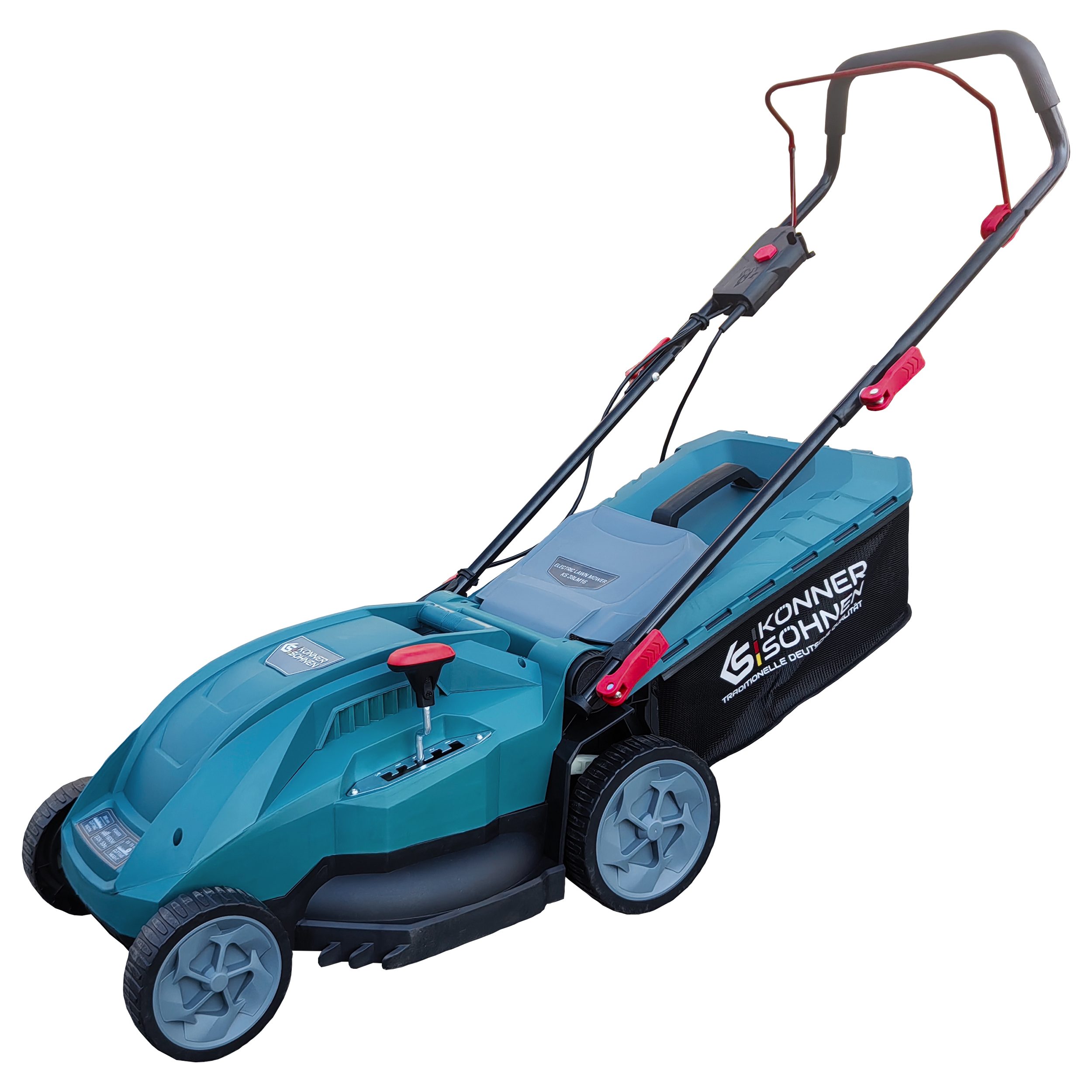 Könner & Söhnen Elektrorasenmäher KS 38LM16, Leistungsstarke 1600 W, 38 cm Schnittbreite & 5-fache Schnitthöhe