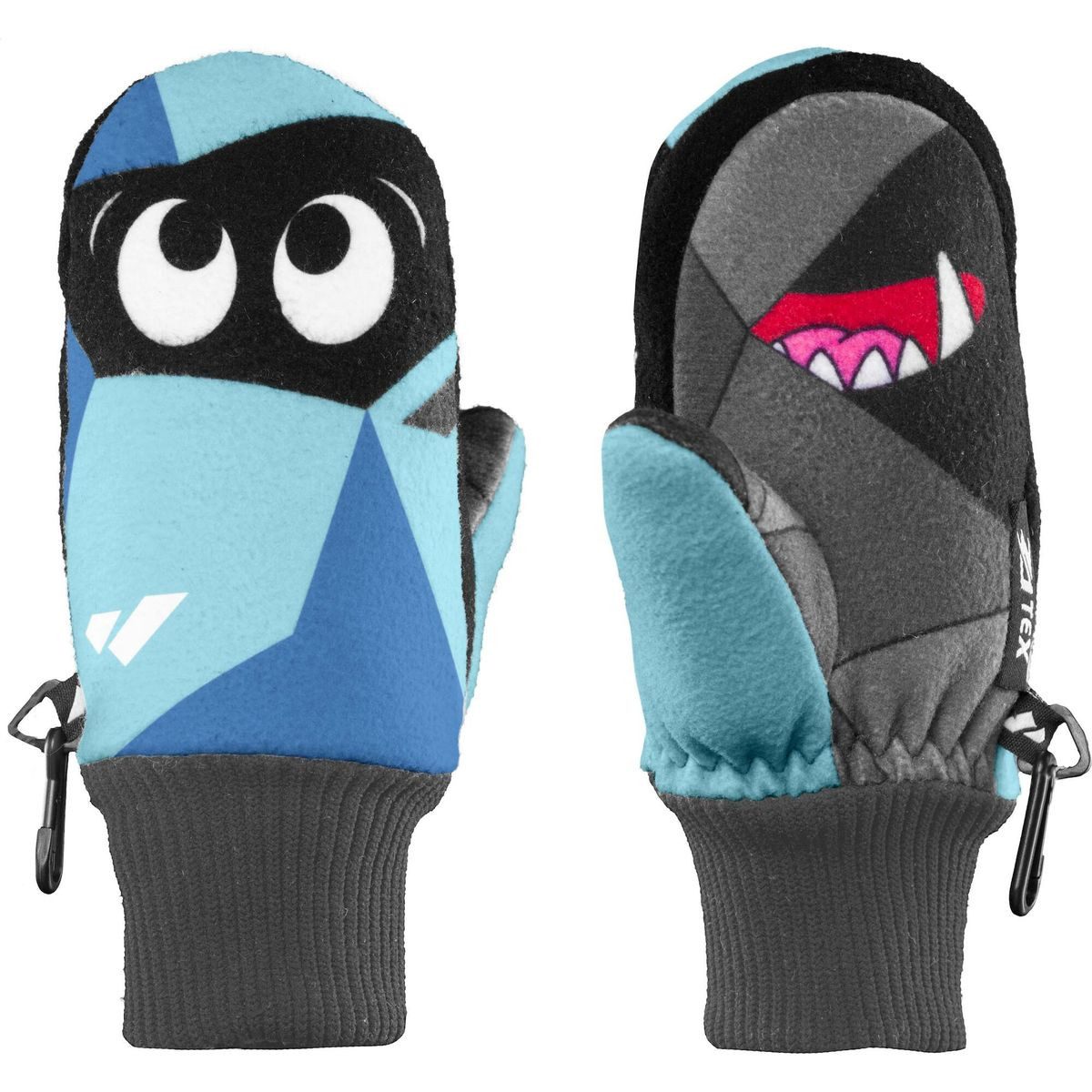 Zanier Skihandschuhe Znowman Gefütterte und wärmende Kinder-Fäustlinge mit lustigem Design aus