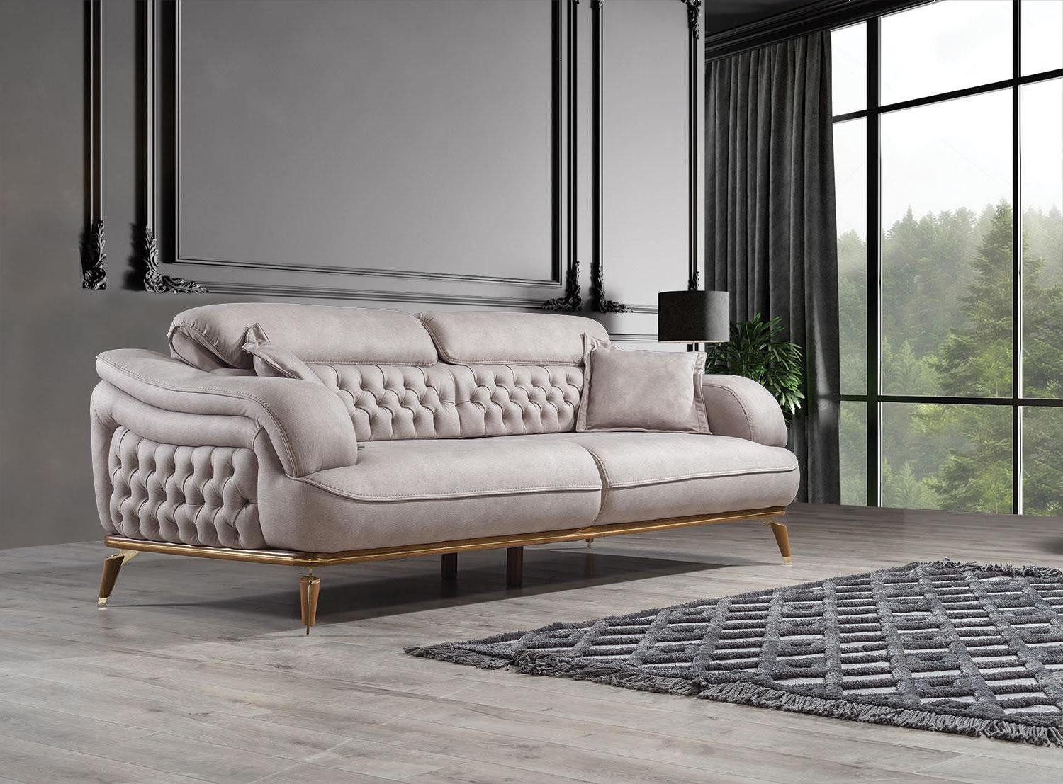 Sofa Dreisitzer Designer Sofa für das Wohnzimmer - Luxuriöse moderne