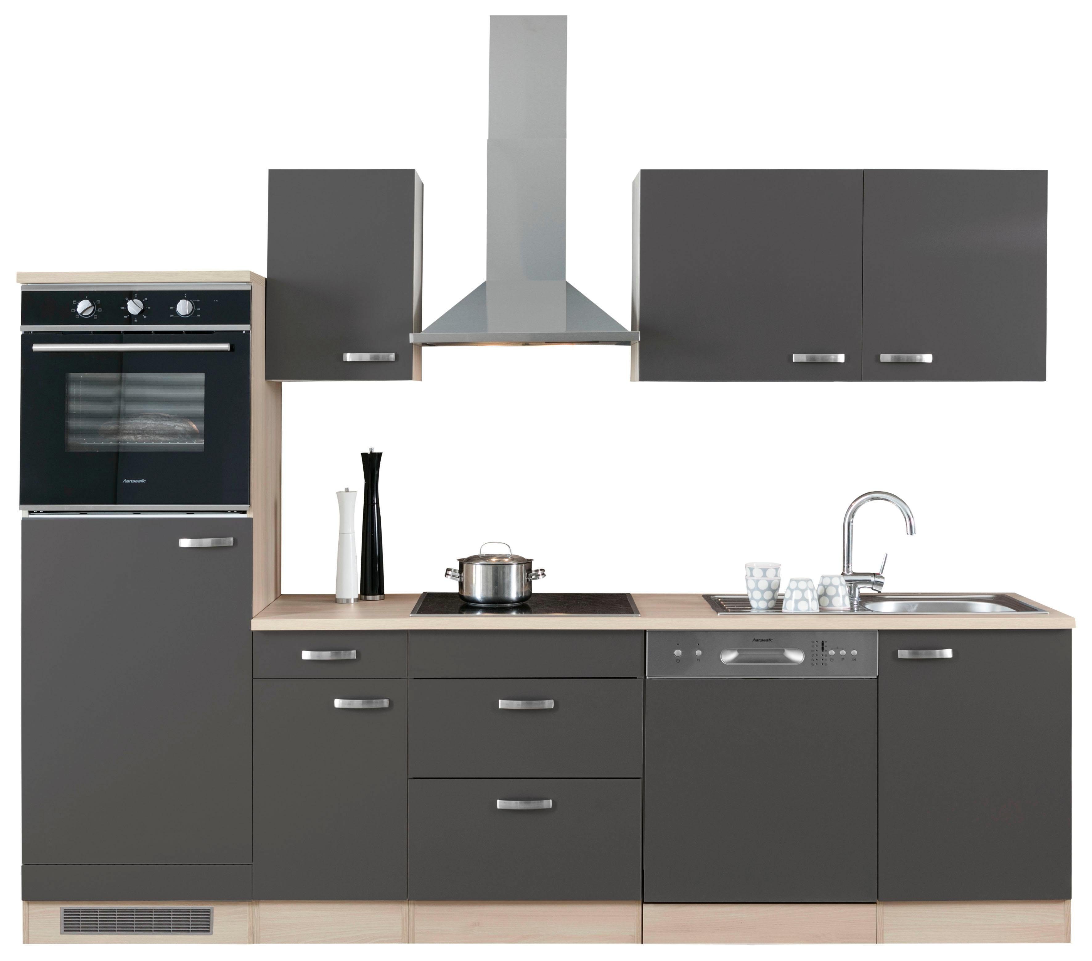OPTIFIT Küchenzeile Faro, ohne E-Geräte, Breite 270 cm, Für den Einbau  eines Geschirrspülers geeignet