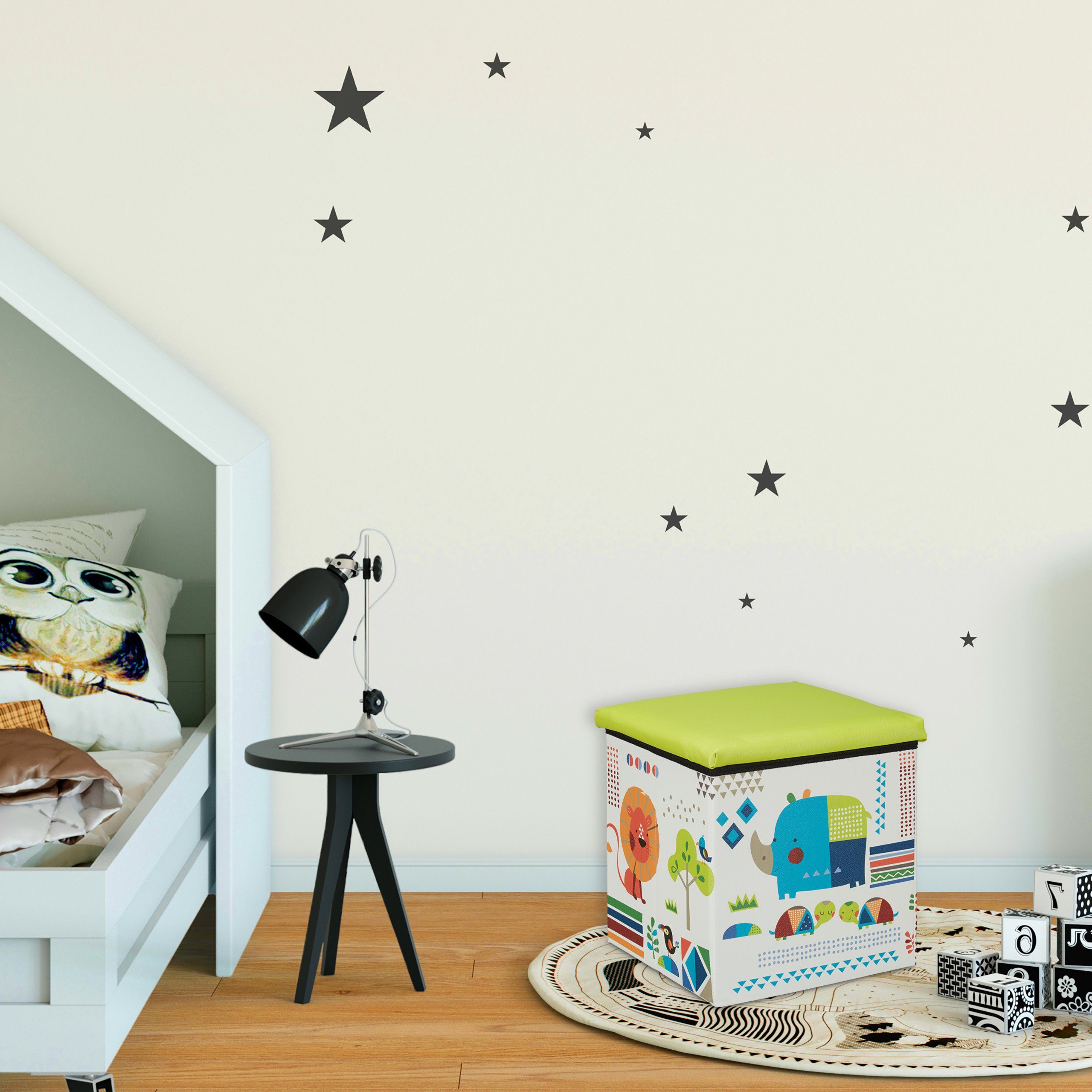 relaxdays Sitzhocker Kind, Tiere günstig online kaufen