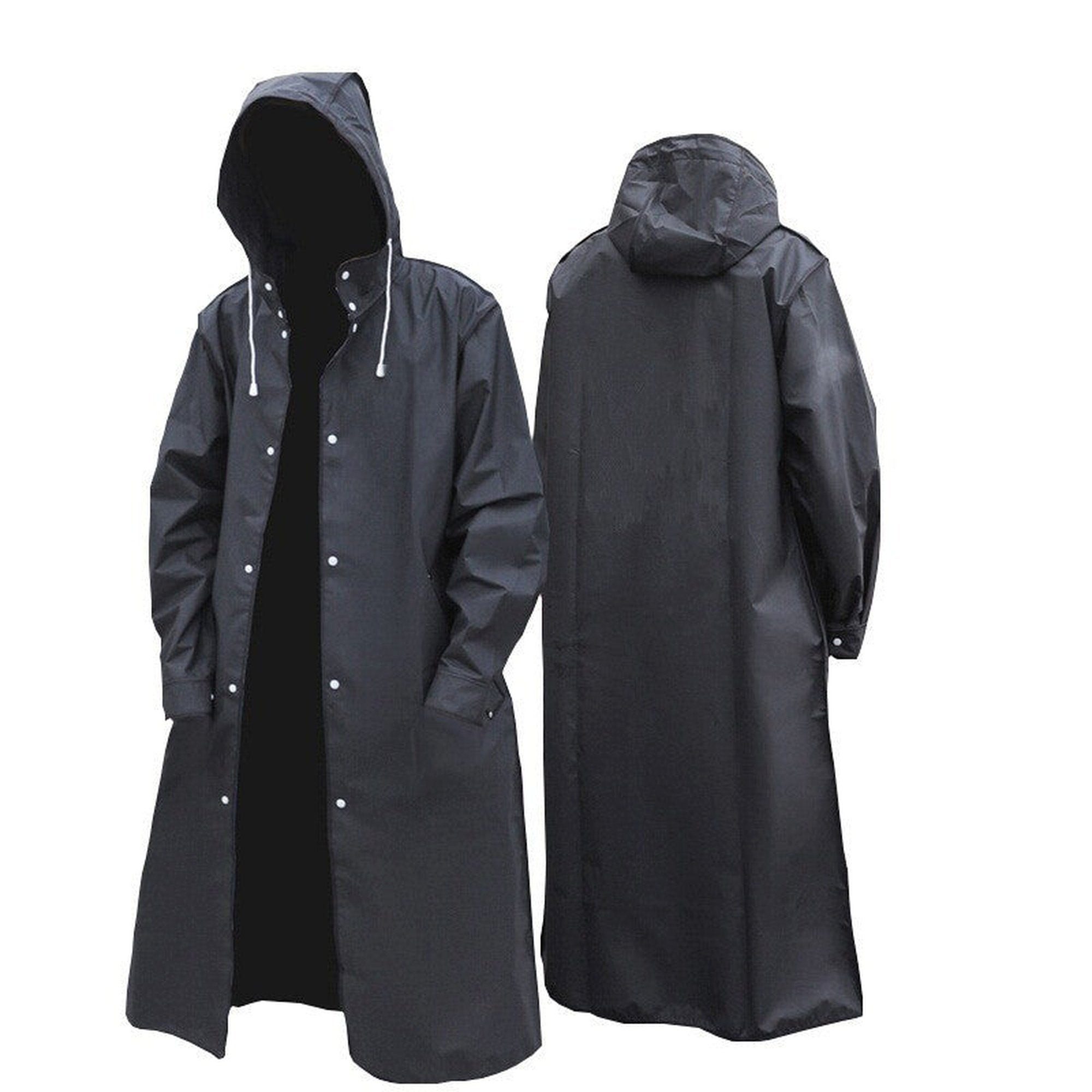 AUKUU Regenmantel Modischer Modischer langer Outdoor Einzel Anti Sturm Regenmantel für Herren Radponcho für Erwachsene