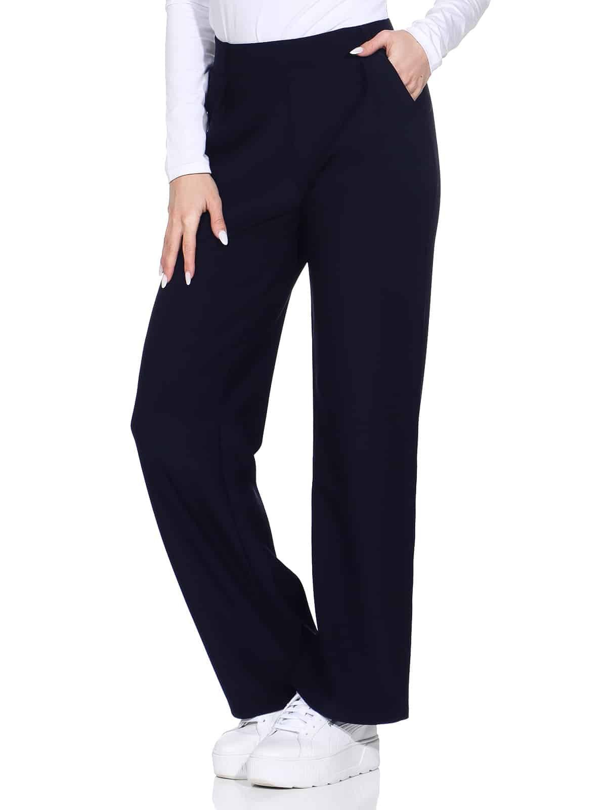 OriginalYou Schlupfhose Damen Schlupfhose Stoffhose moderne Freizeithose Stretchhose auch in größen Größen erhältlich