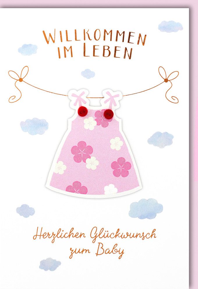 Grußkarten Geburt – Baby – Freudiges Ereignis - Karte mit Umschlag 18