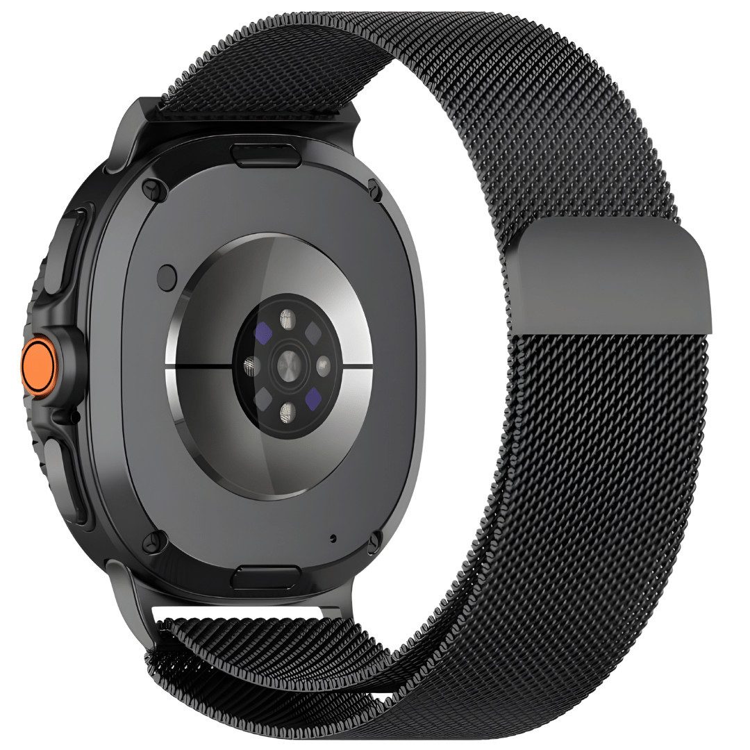 SmartUP Smartwatch-Armband für Samsung Galaxy Watch 8 / 8 Classic Milanese Edelstahl Ersatzband, stufenlos einstellbar, rostfreier Edelstahl