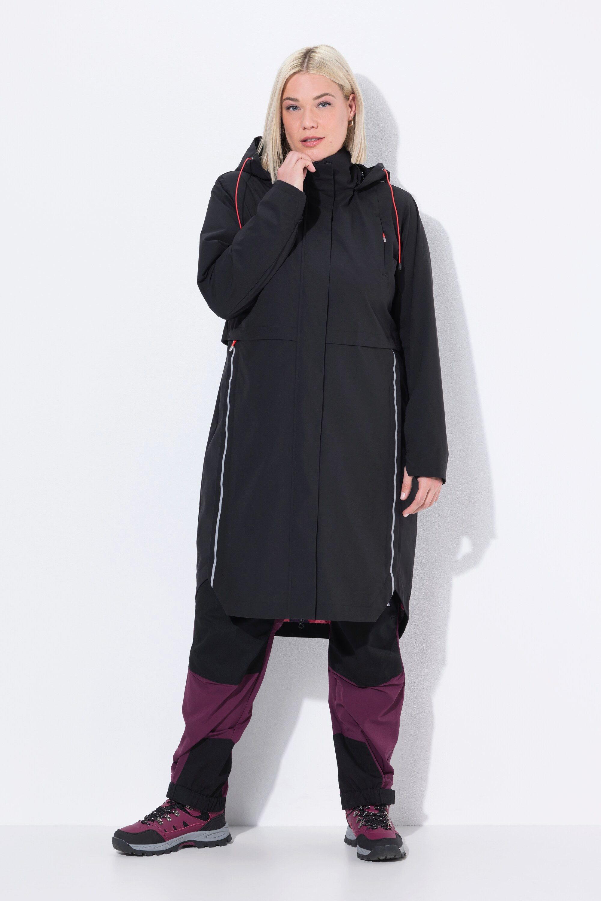 Ulla Popken Funktionsjacke Funktionsjacke wasserdicht Kapuze günstig online kaufen