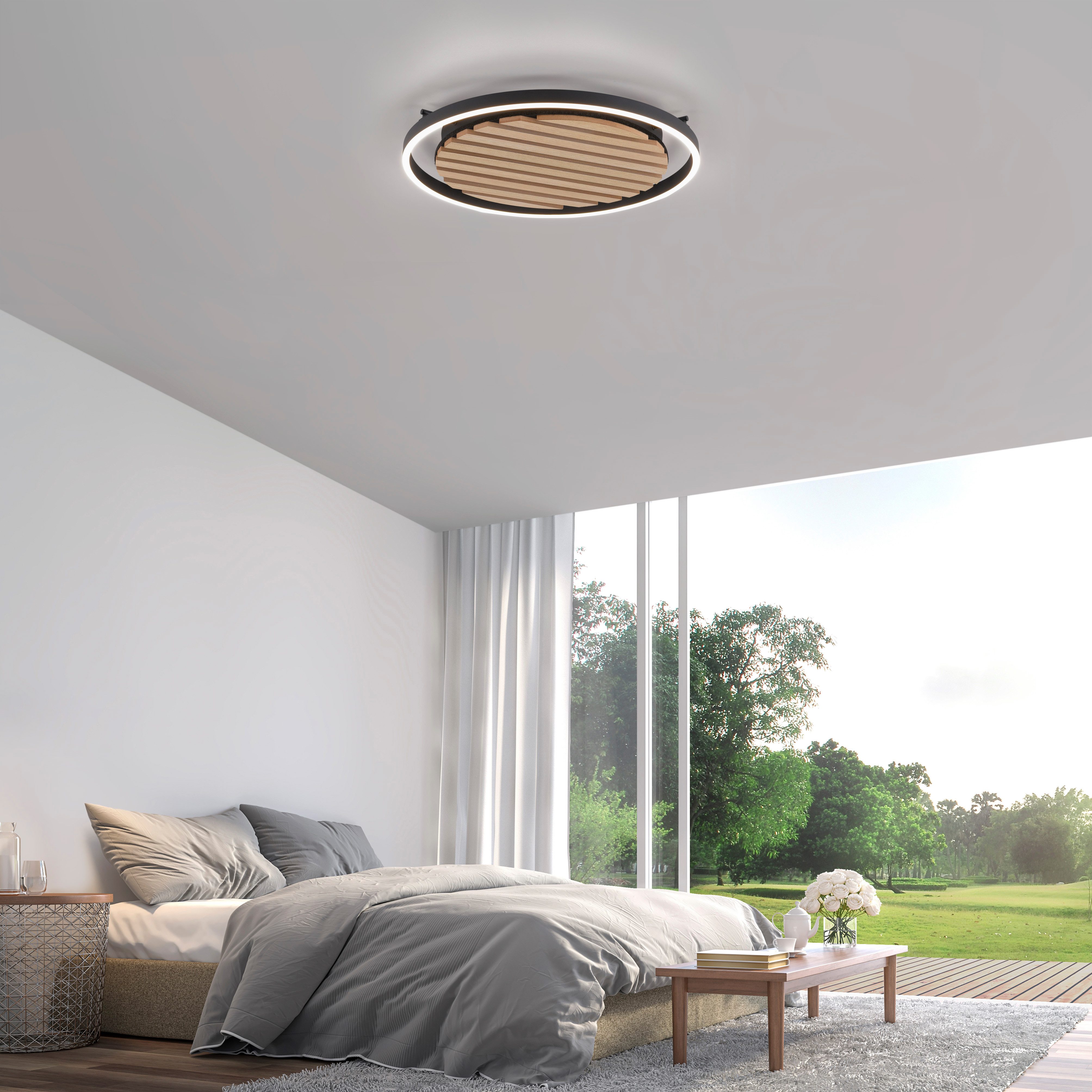 my home Deckenleuchte Brialeen - Akustikpaneele, Abschaltautomatik, CCT - ü günstig online kaufen