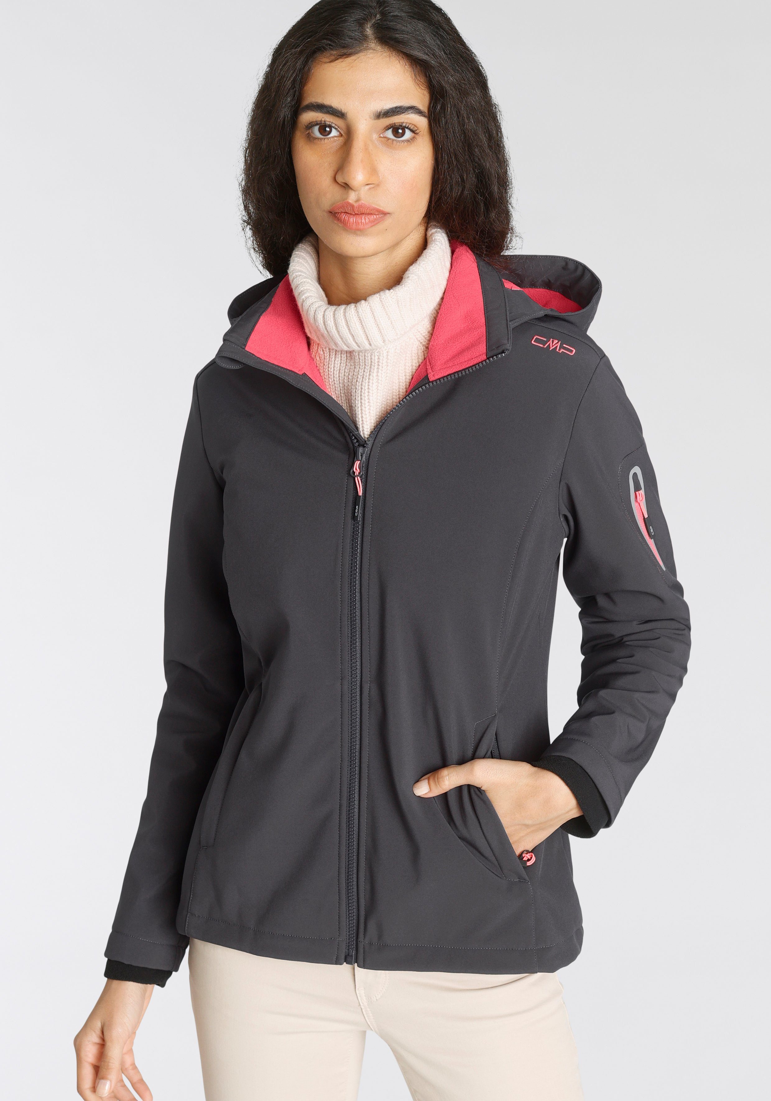 CMP Softshelljacke Winddicht & Wasserabweisend & Atmungsaktiv anthrazit