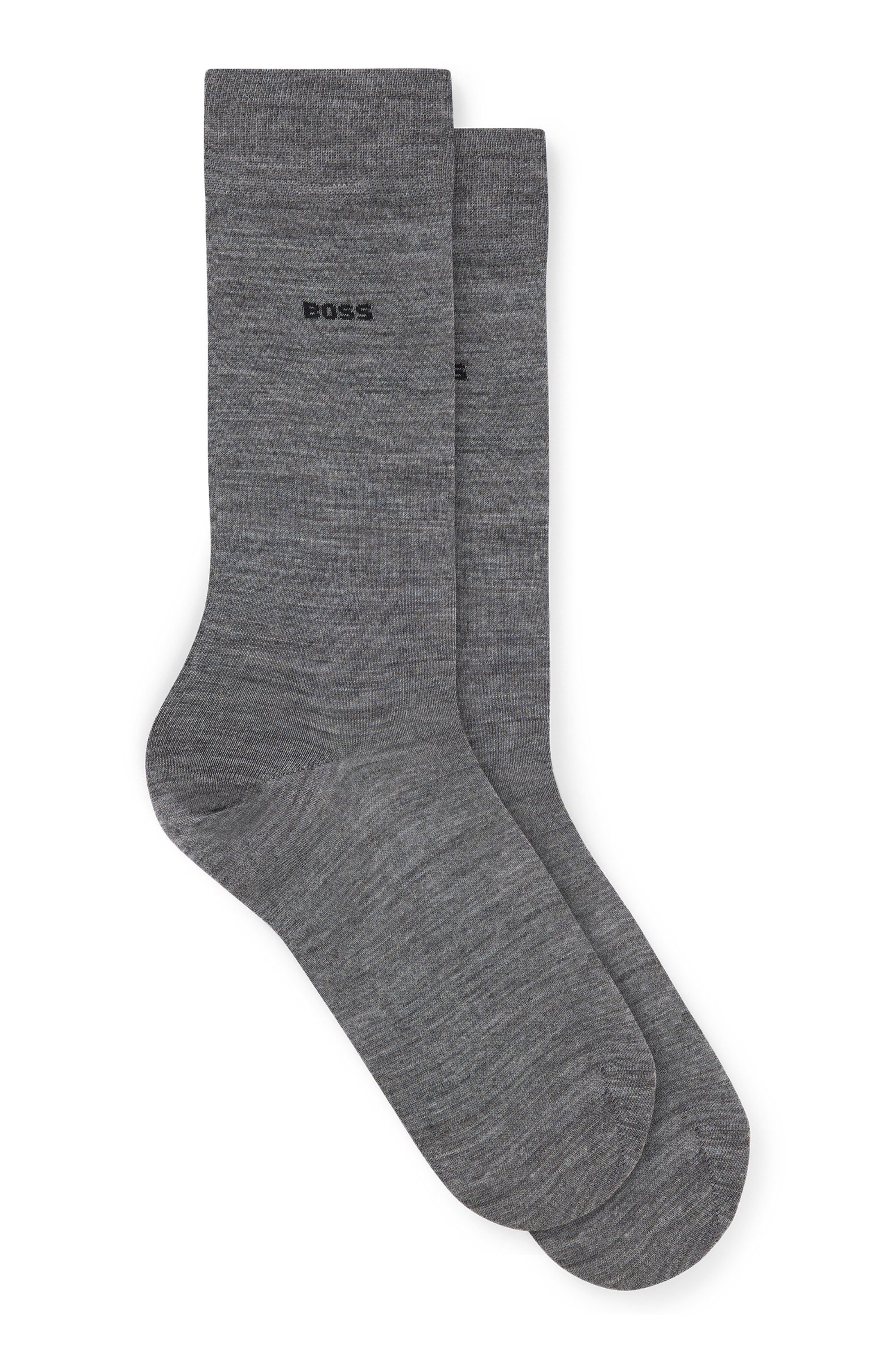 BOSS Socken 2P RS Uni WO (Packung, 2-Paar, 2er Pack) mit eingesticktem Mark günstig online kaufen
