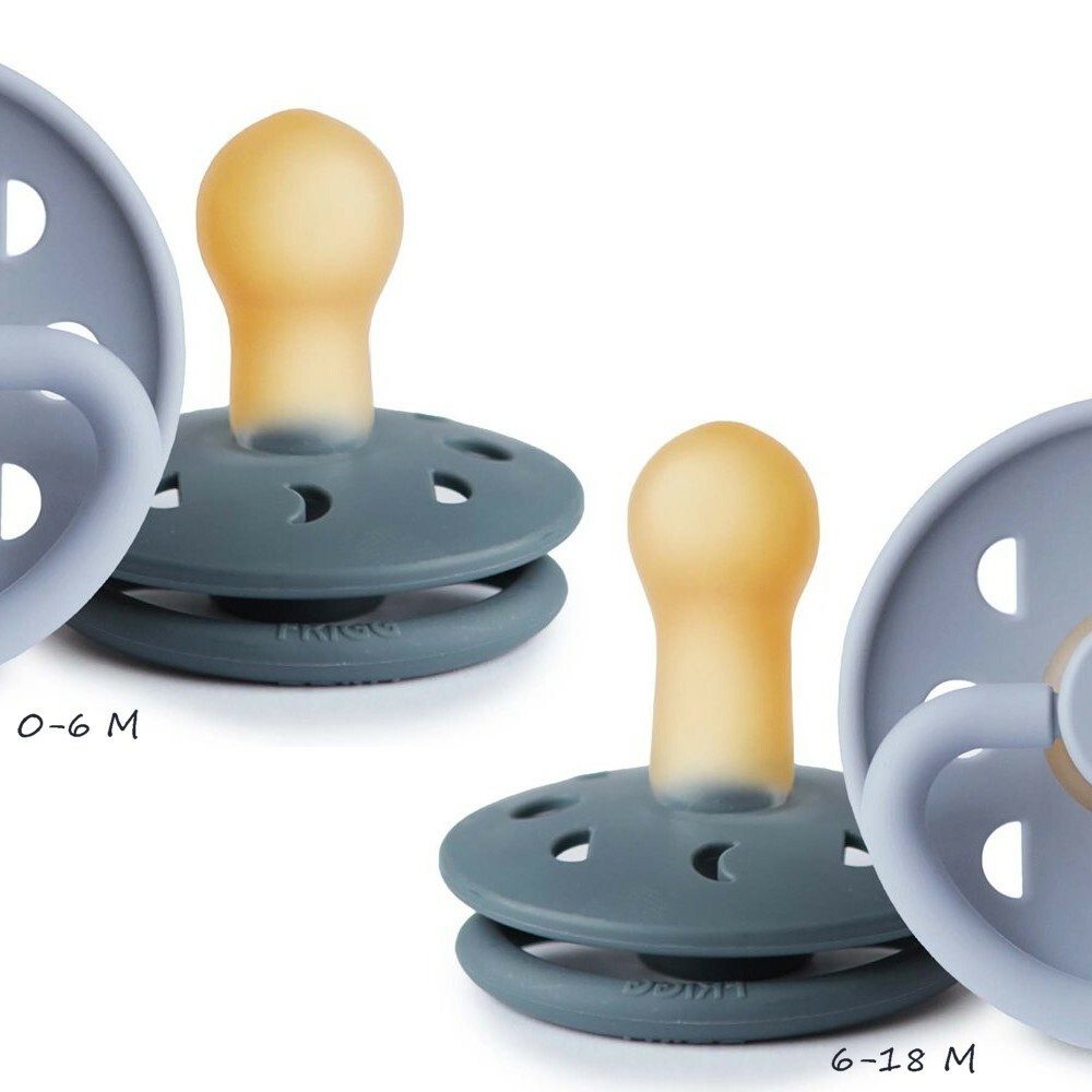 Frigg Schnuller Moon Phase Mondphasen Latex Beruhigungssauger mit rundem Saugteil