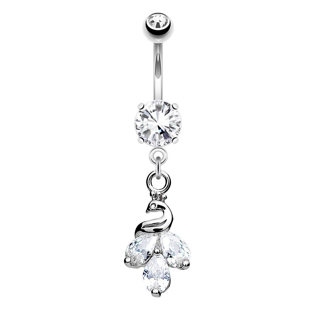 Taffstyle Bauchnabelpiercing Banane Piercing Stecker Chirurgenstahl Kristal günstig online kaufen