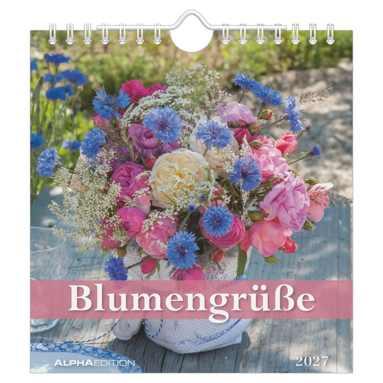 NEUMANN Wandkalender Blumengrüße 2027