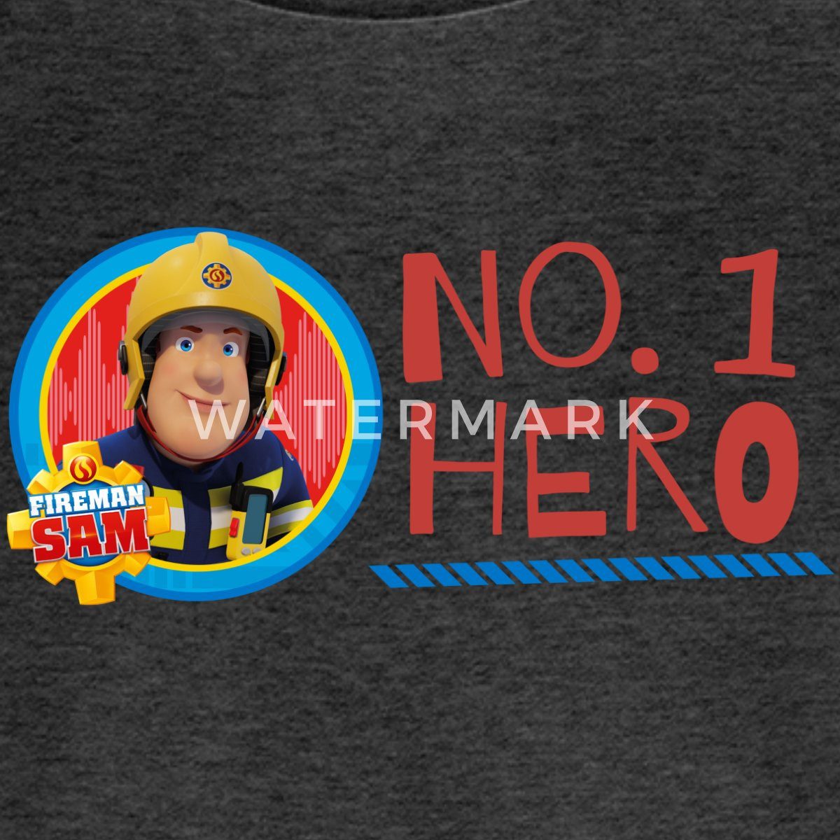 Spreadshirt T-Shirt Feuerwehrmann Sam™ No. 1 Hero Kinder Premium Langarmshirt (1-tlg)