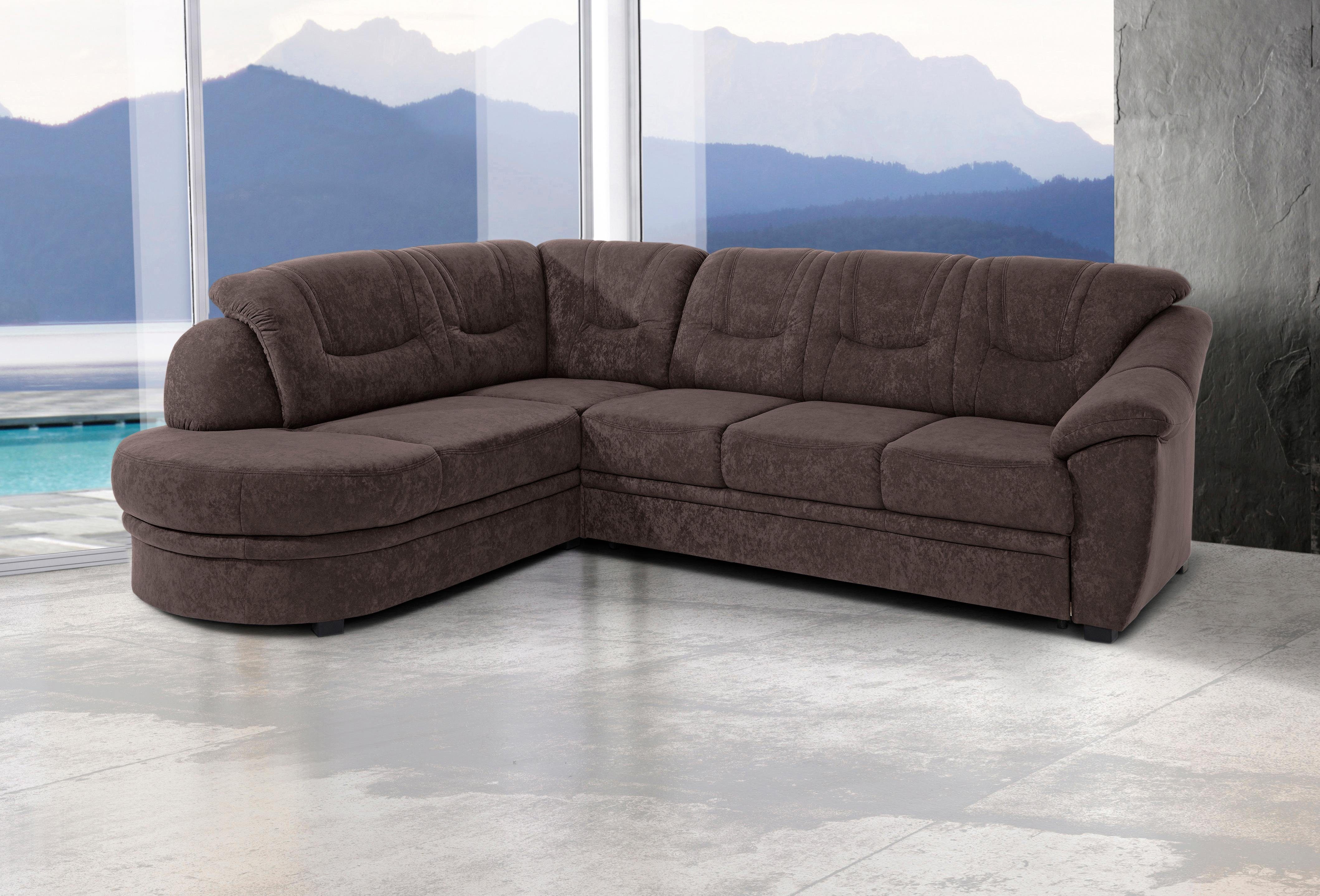 sit&more Ecksofa "Bellevue L-Form" wahlweise mit Bettfunktion günstig online kaufen